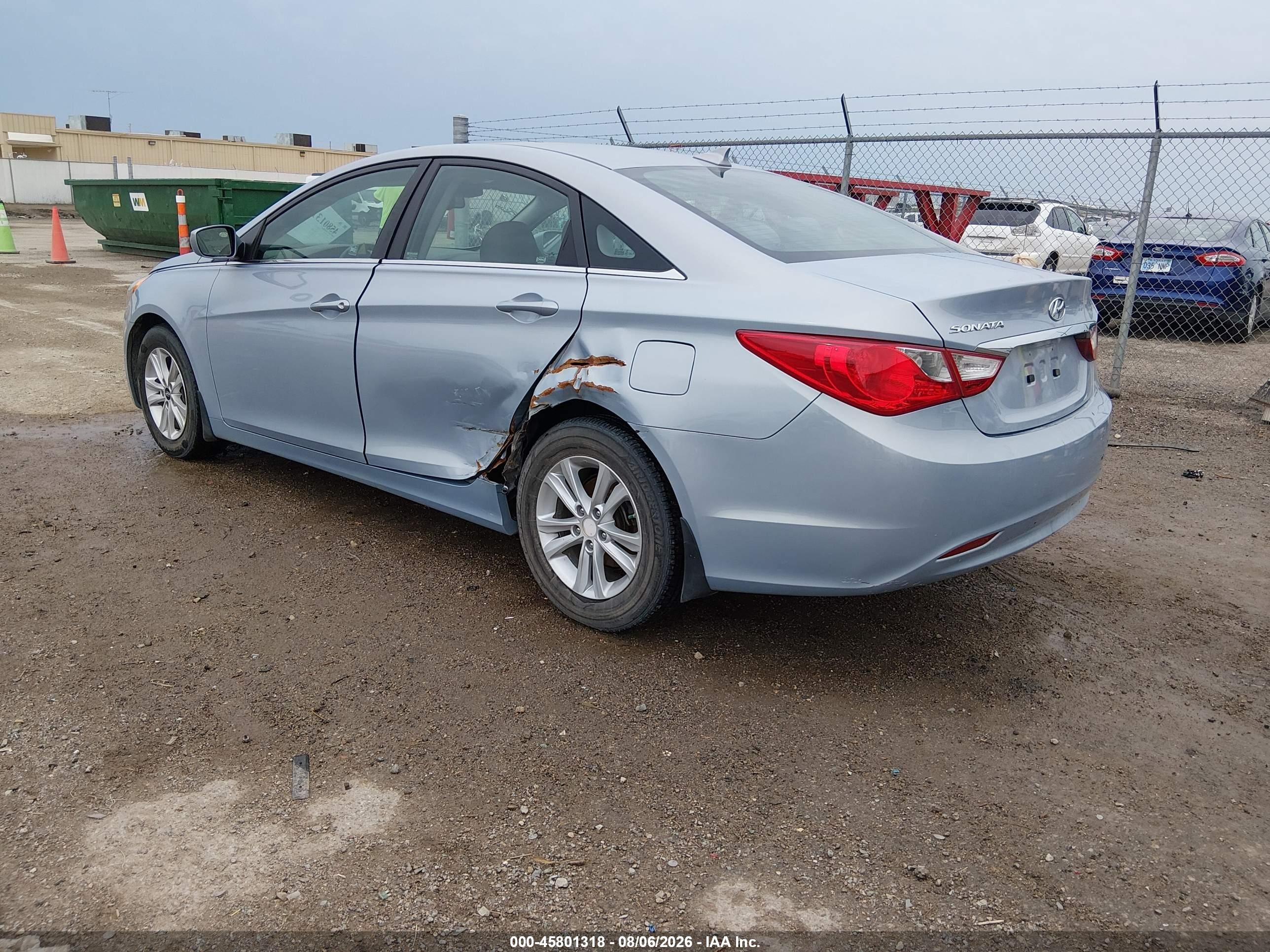 2012 Hyundai Sonata Gls Blue vin: 5NPEB4AC2CH363830