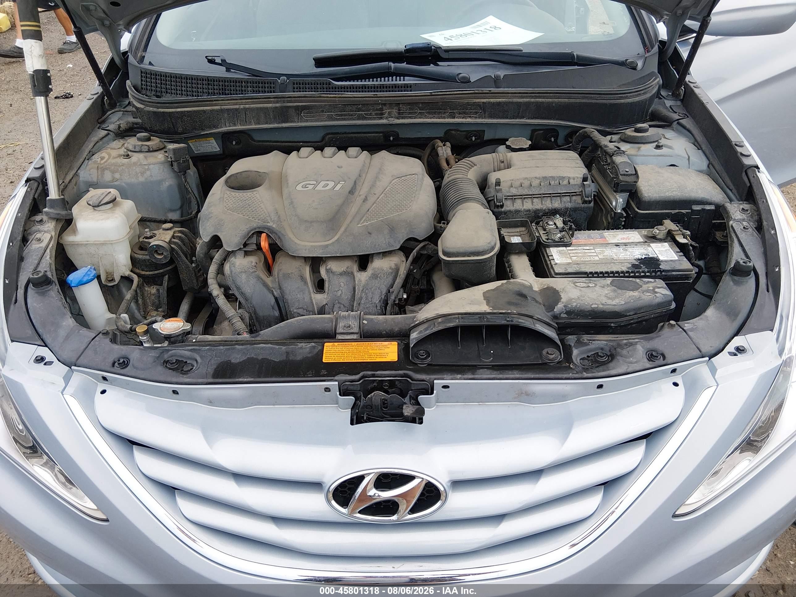 2012 Hyundai Sonata Gls Blue vin: 5NPEB4AC2CH363830