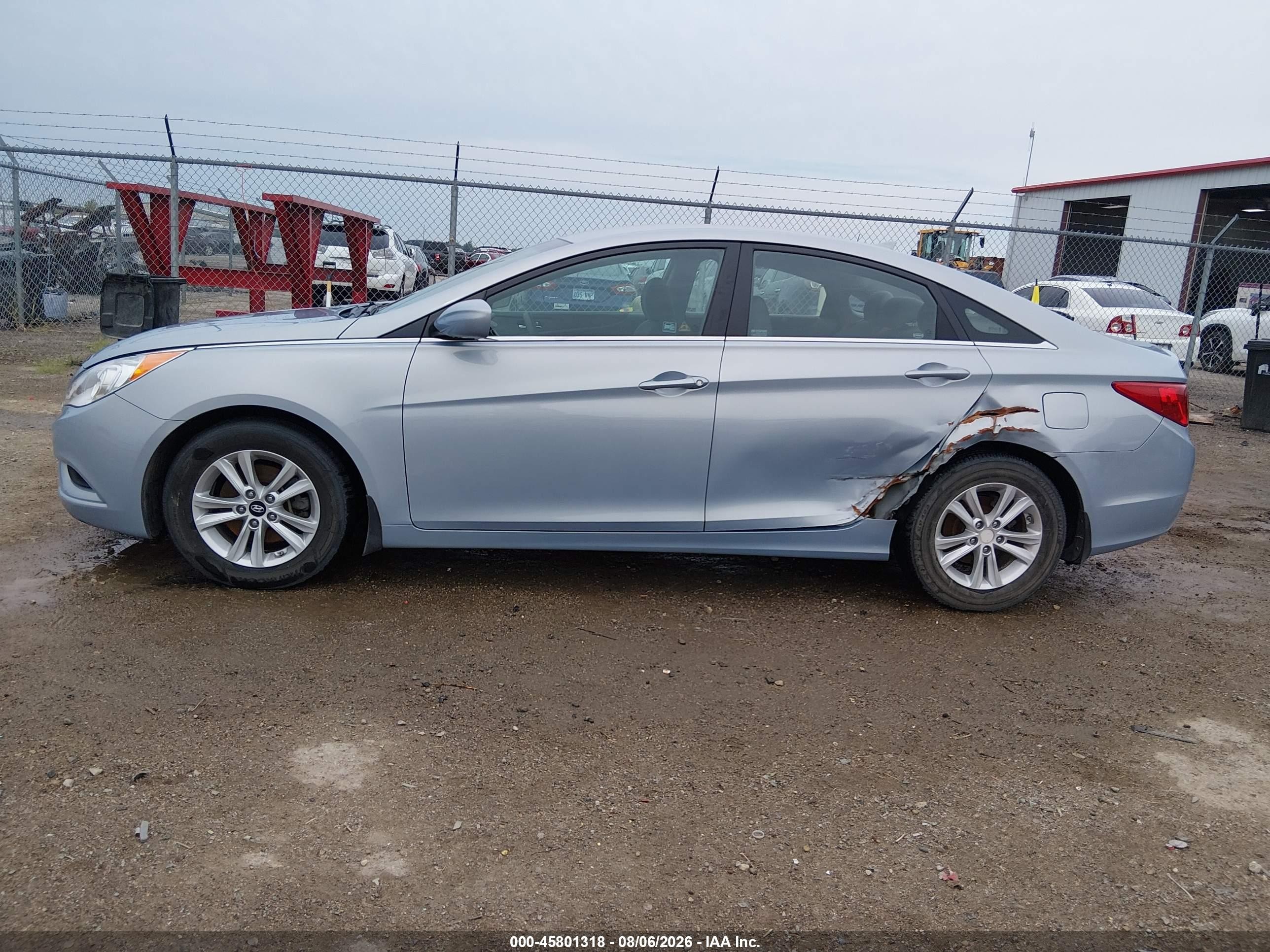 2012 Hyundai Sonata Gls Blue vin: 5NPEB4AC2CH363830