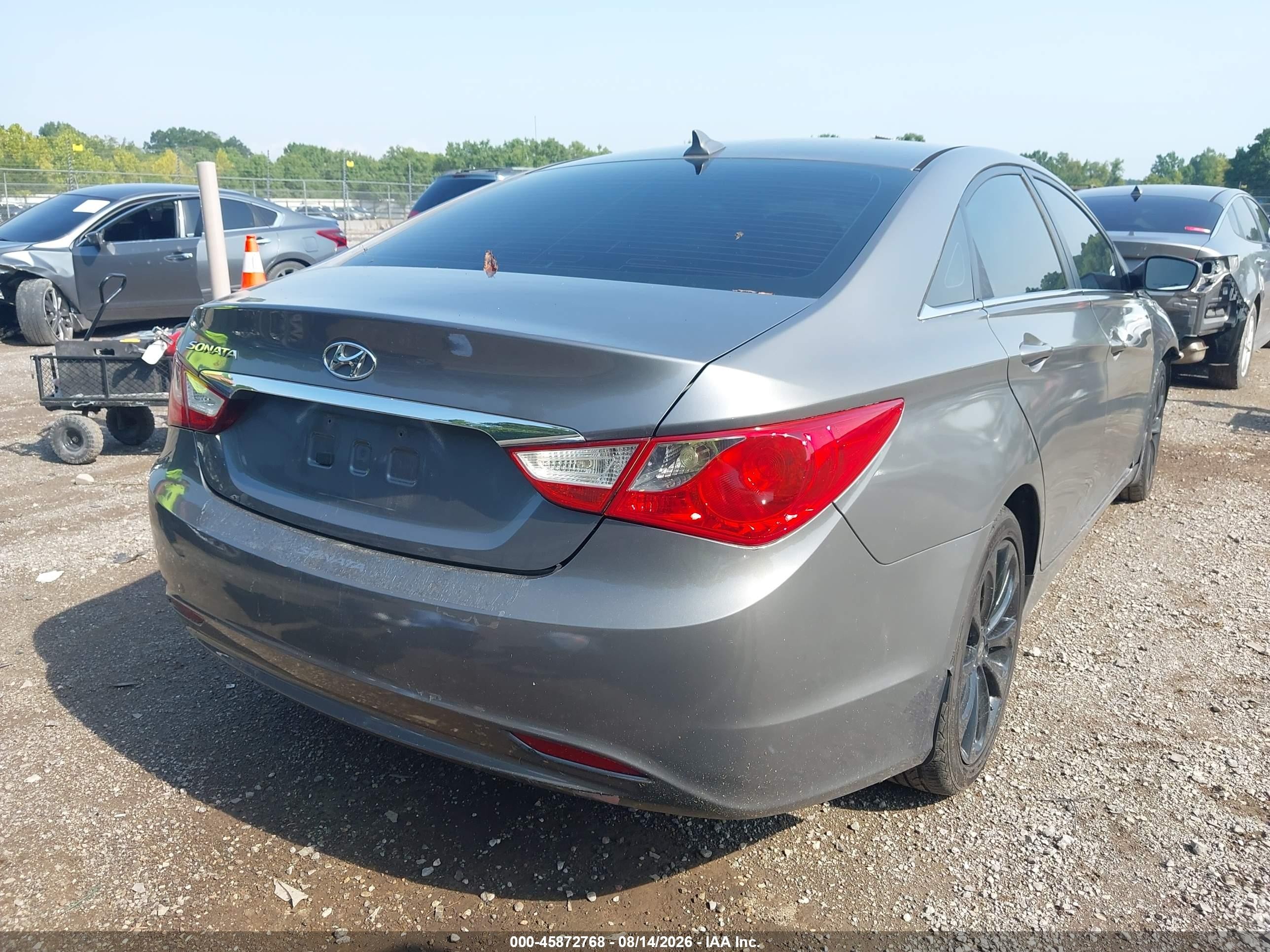 2012 Hyundai Sonata Gls Серый vin: 5NPEB4AC2CH378781