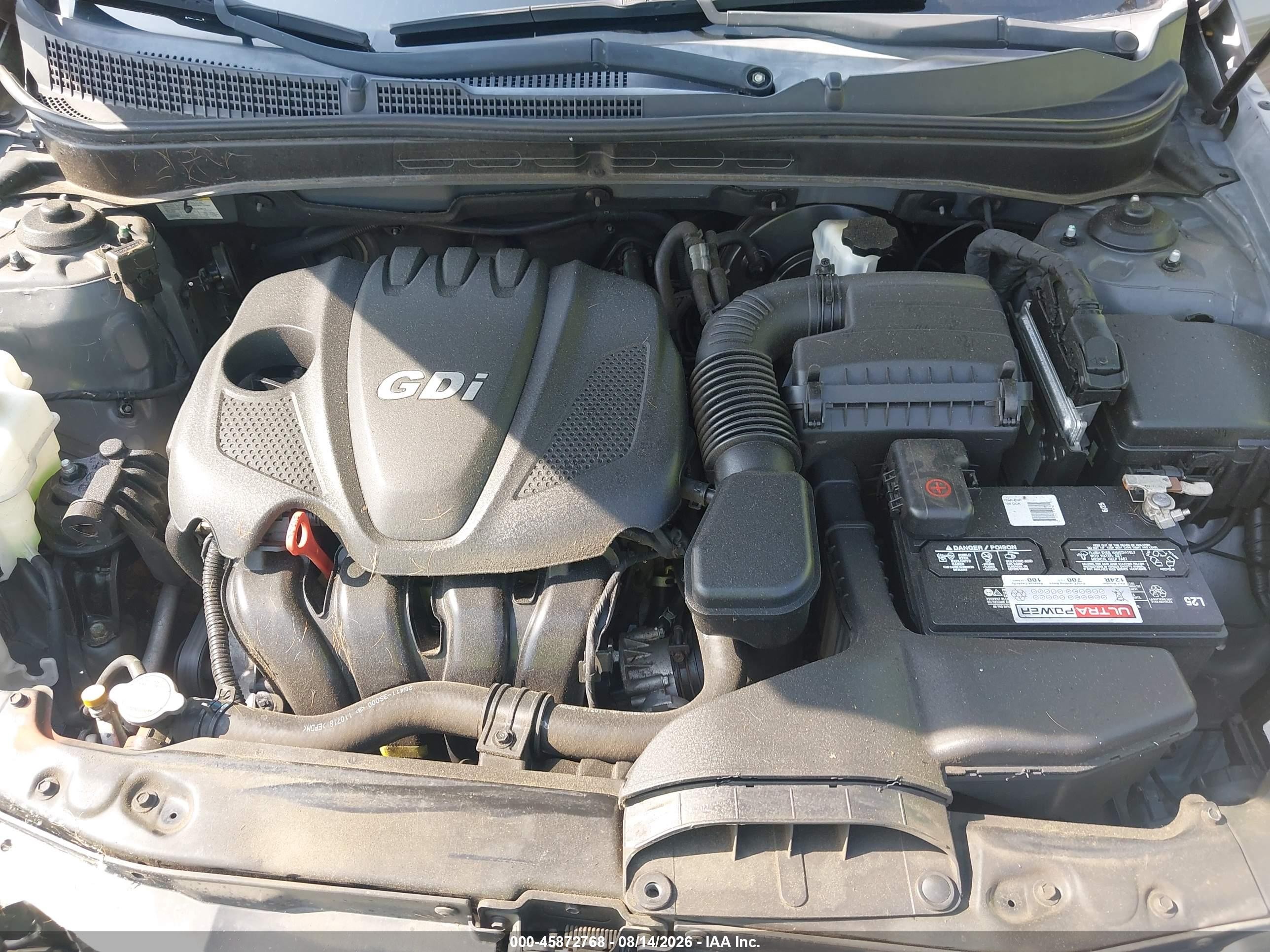 2012 Hyundai Sonata Gls Серый vin: 5NPEB4AC2CH378781