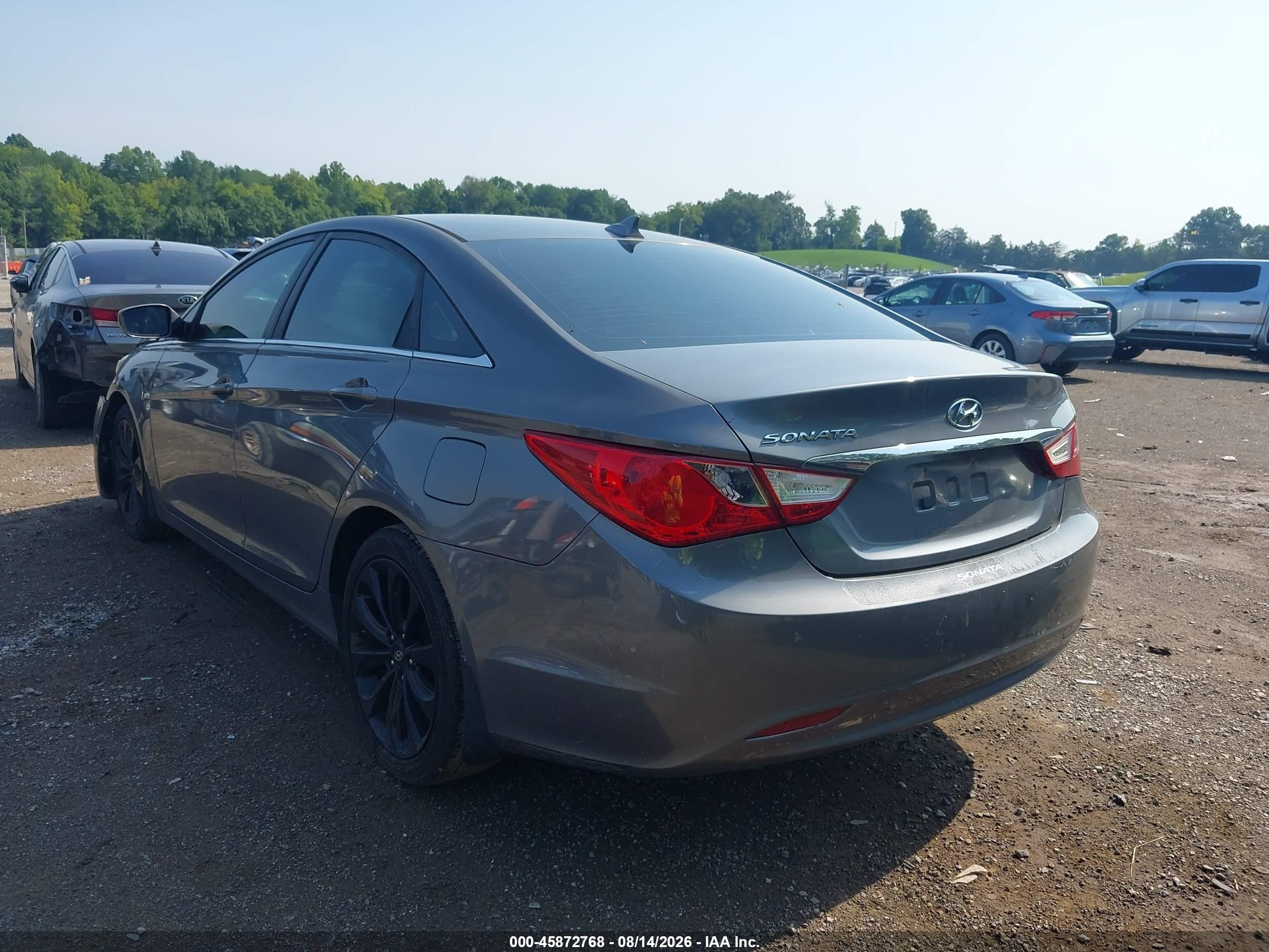 2012 Hyundai Sonata Gls Серый vin: 5NPEB4AC2CH378781