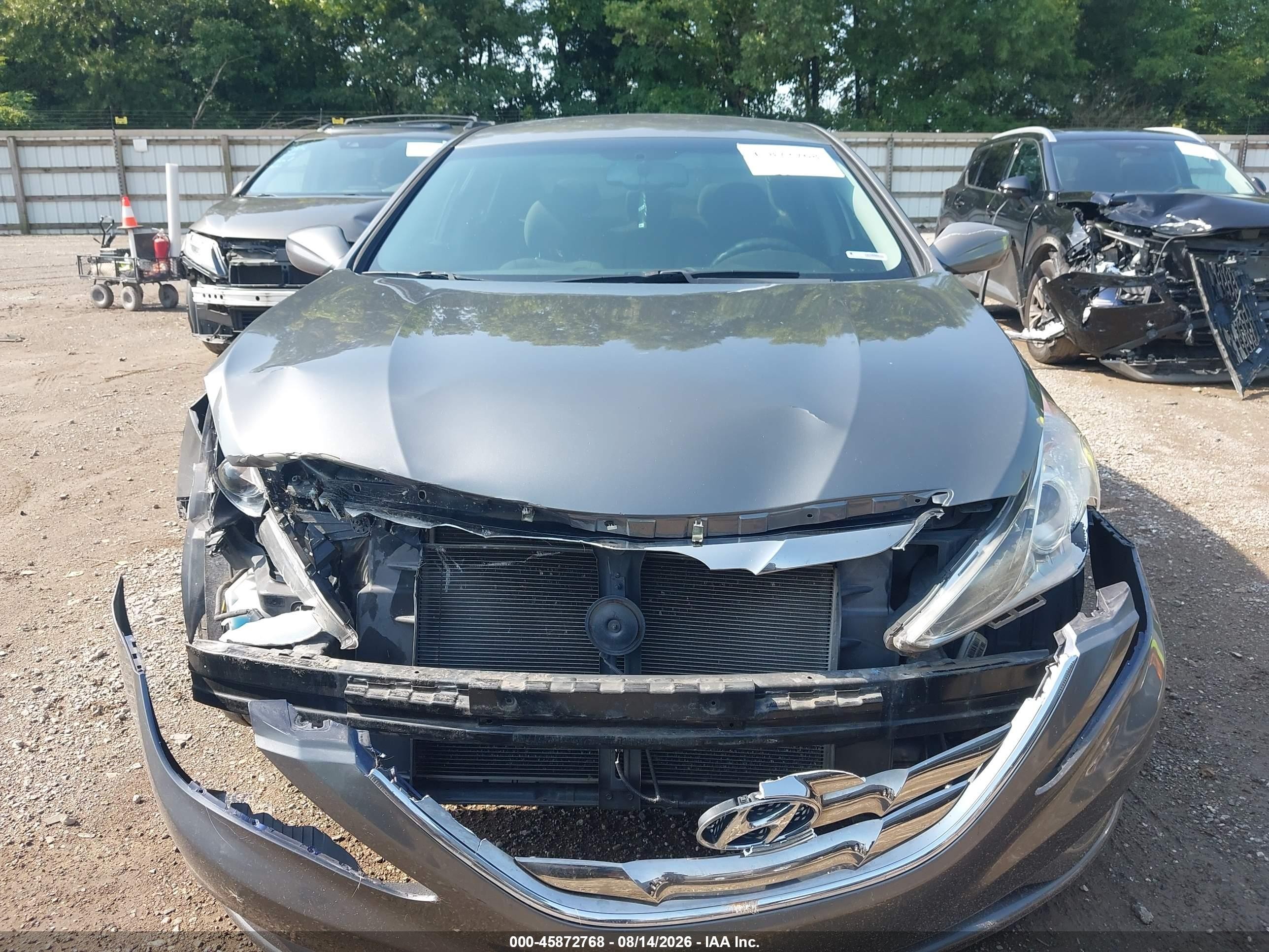 2012 Hyundai Sonata Gls Серый vin: 5NPEB4AC2CH378781
