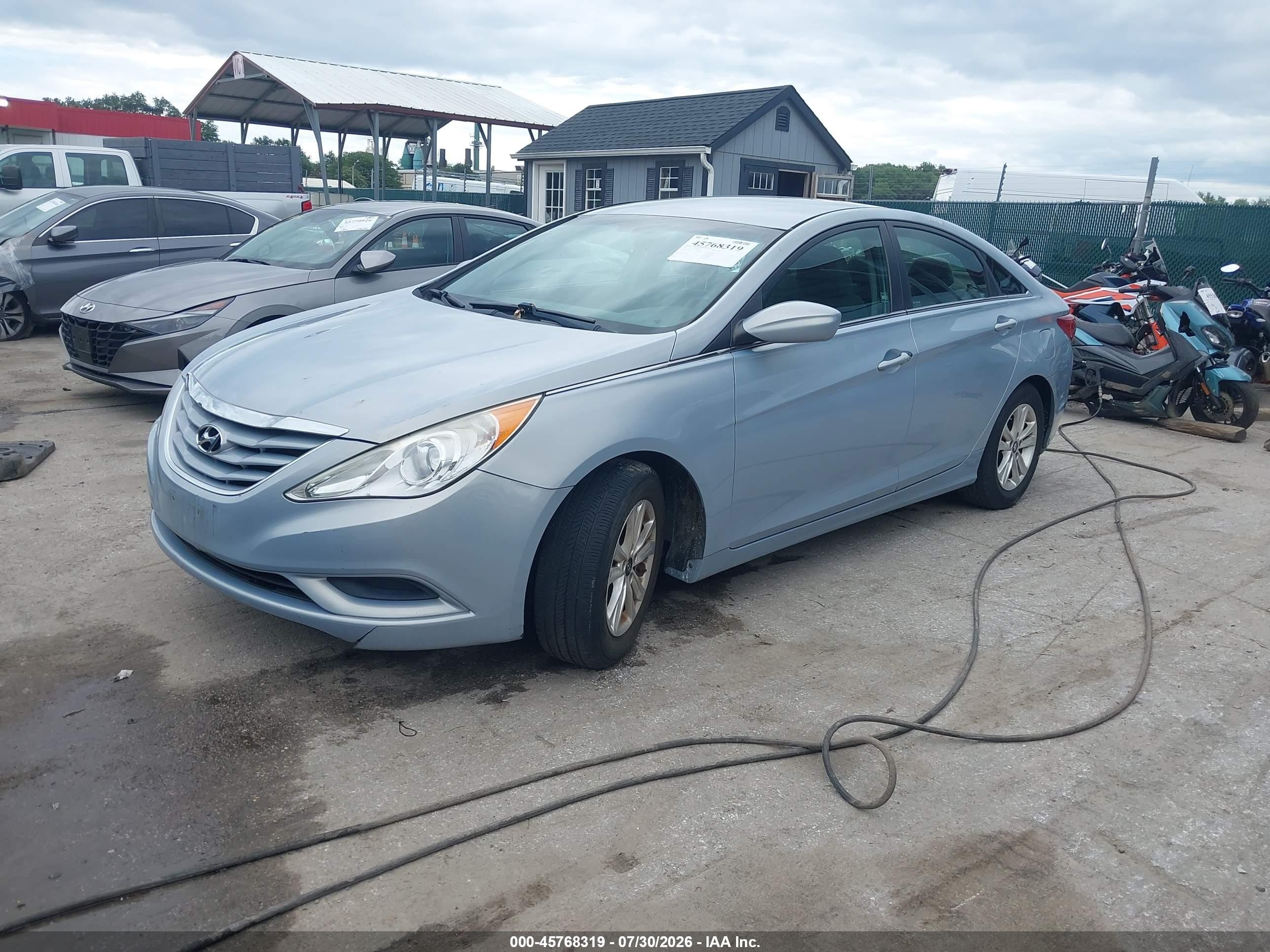2012 Hyundai Sonata Gls Blue vin: 5NPEB4AC2CH402819