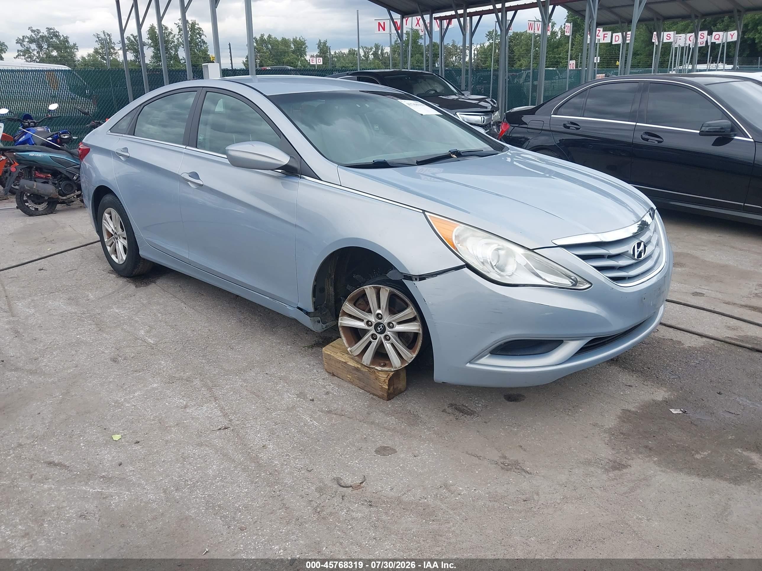 2012 Hyundai Sonata Gls Blue vin: 5NPEB4AC2CH402819