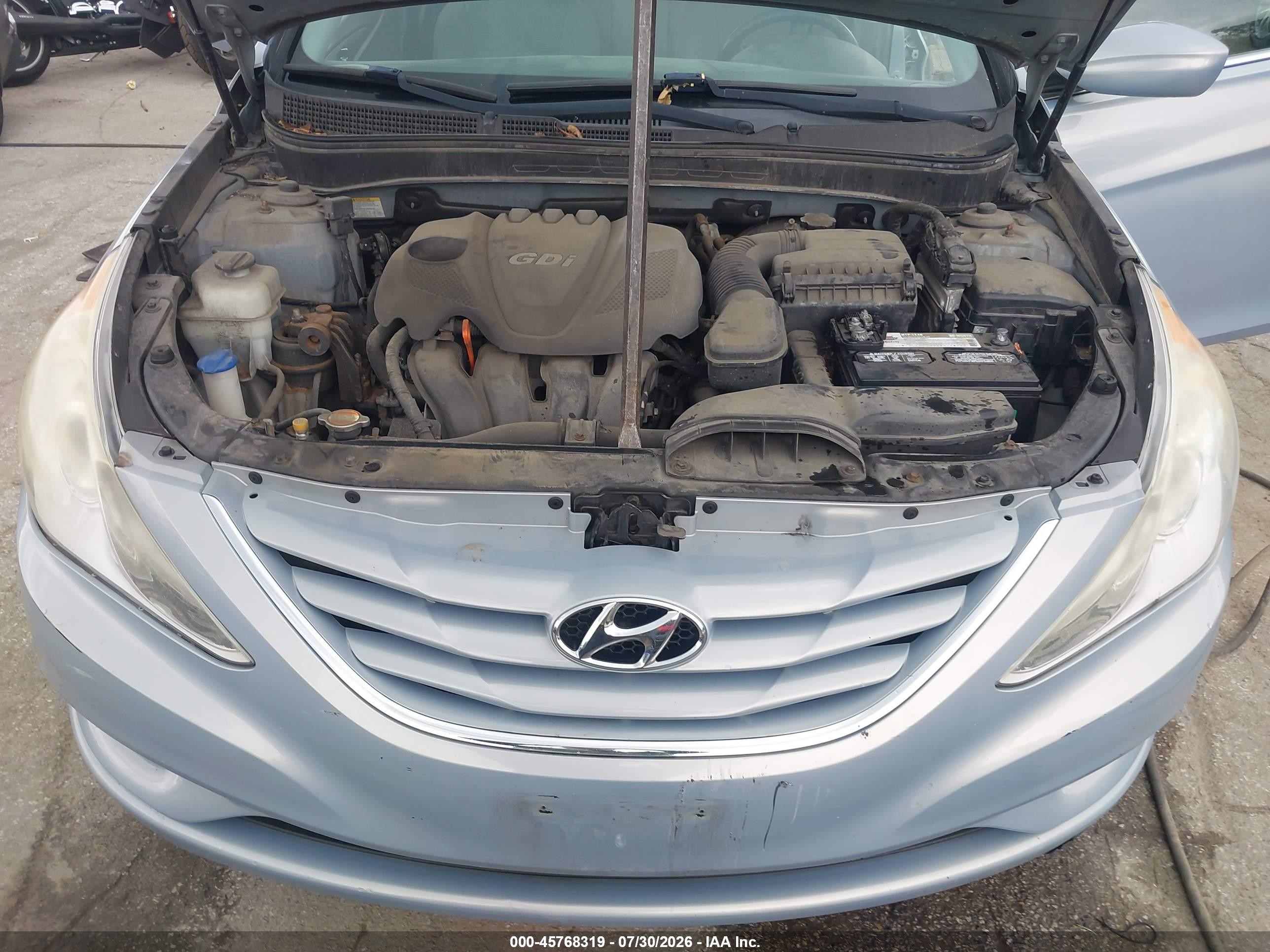 2012 Hyundai Sonata Gls Blue vin: 5NPEB4AC2CH402819