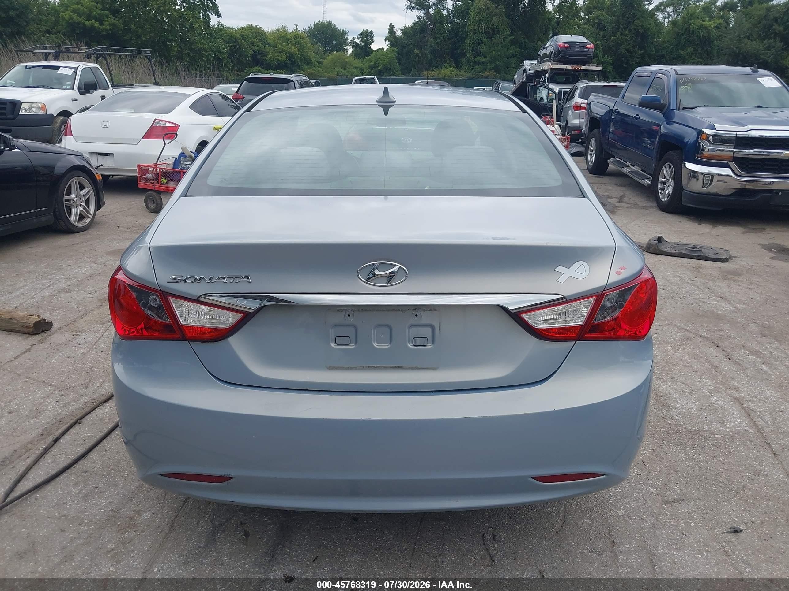 2012 Hyundai Sonata Gls Blue vin: 5NPEB4AC2CH402819