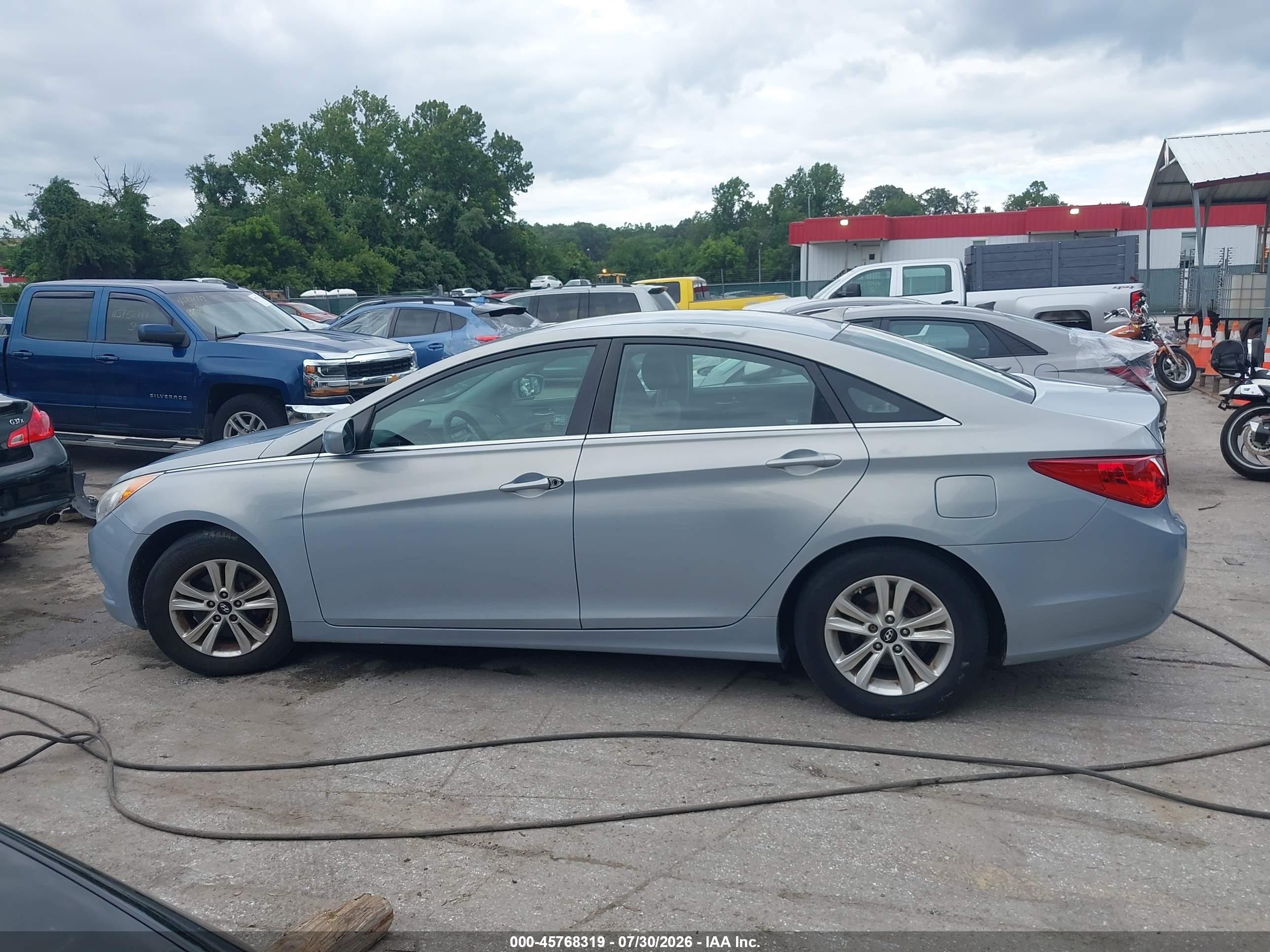 2012 Hyundai Sonata Gls Blue vin: 5NPEB4AC2CH402819
