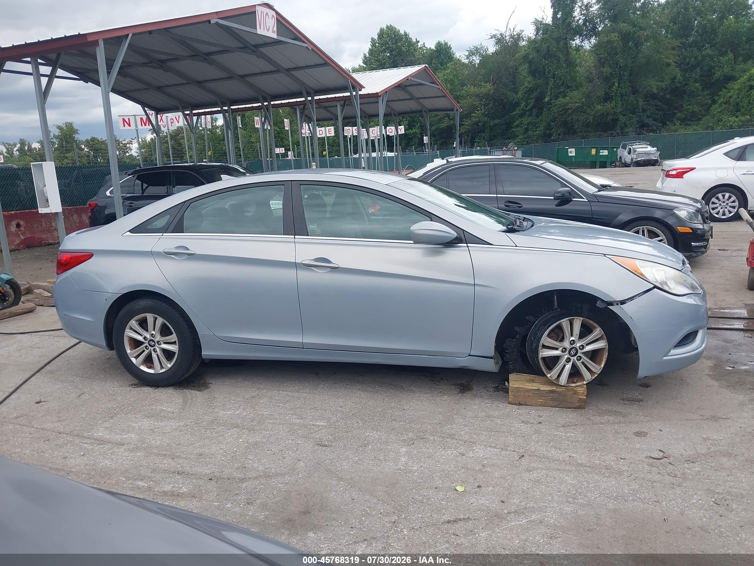 2012 Hyundai Sonata Gls Blue vin: 5NPEB4AC2CH402819