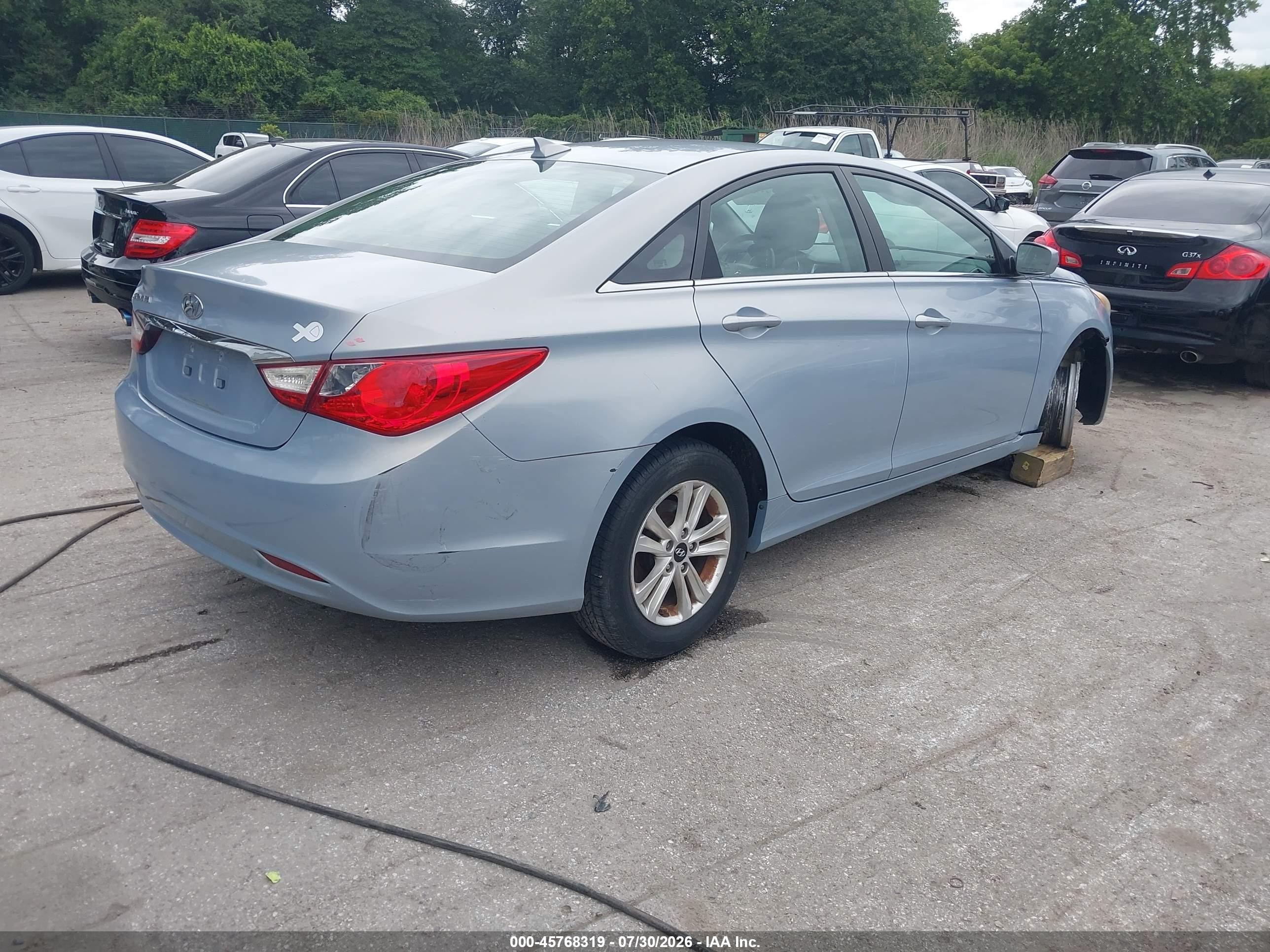 2012 Hyundai Sonata Gls Blue vin: 5NPEB4AC2CH402819