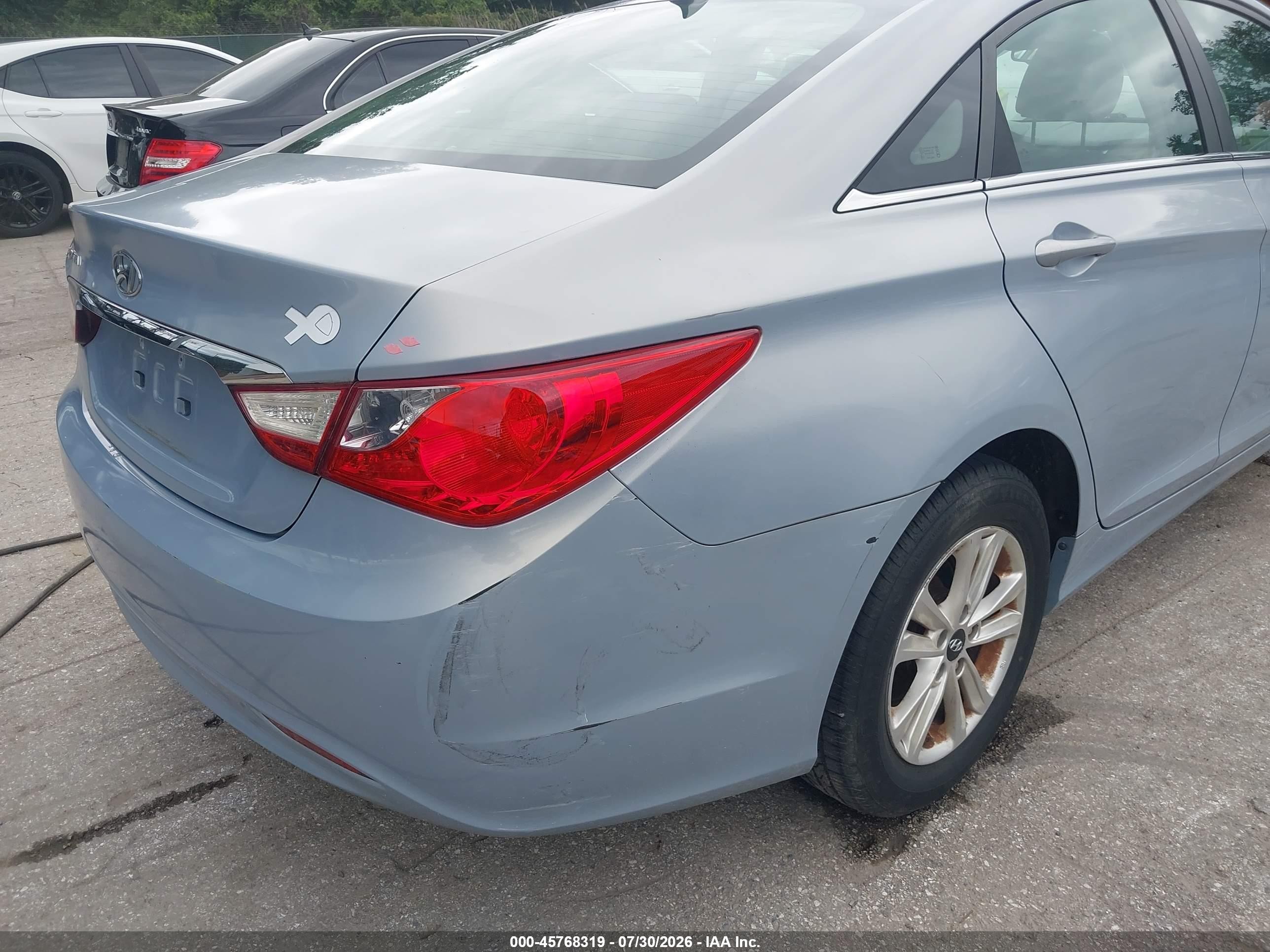 2012 Hyundai Sonata Gls Blue vin: 5NPEB4AC2CH402819
