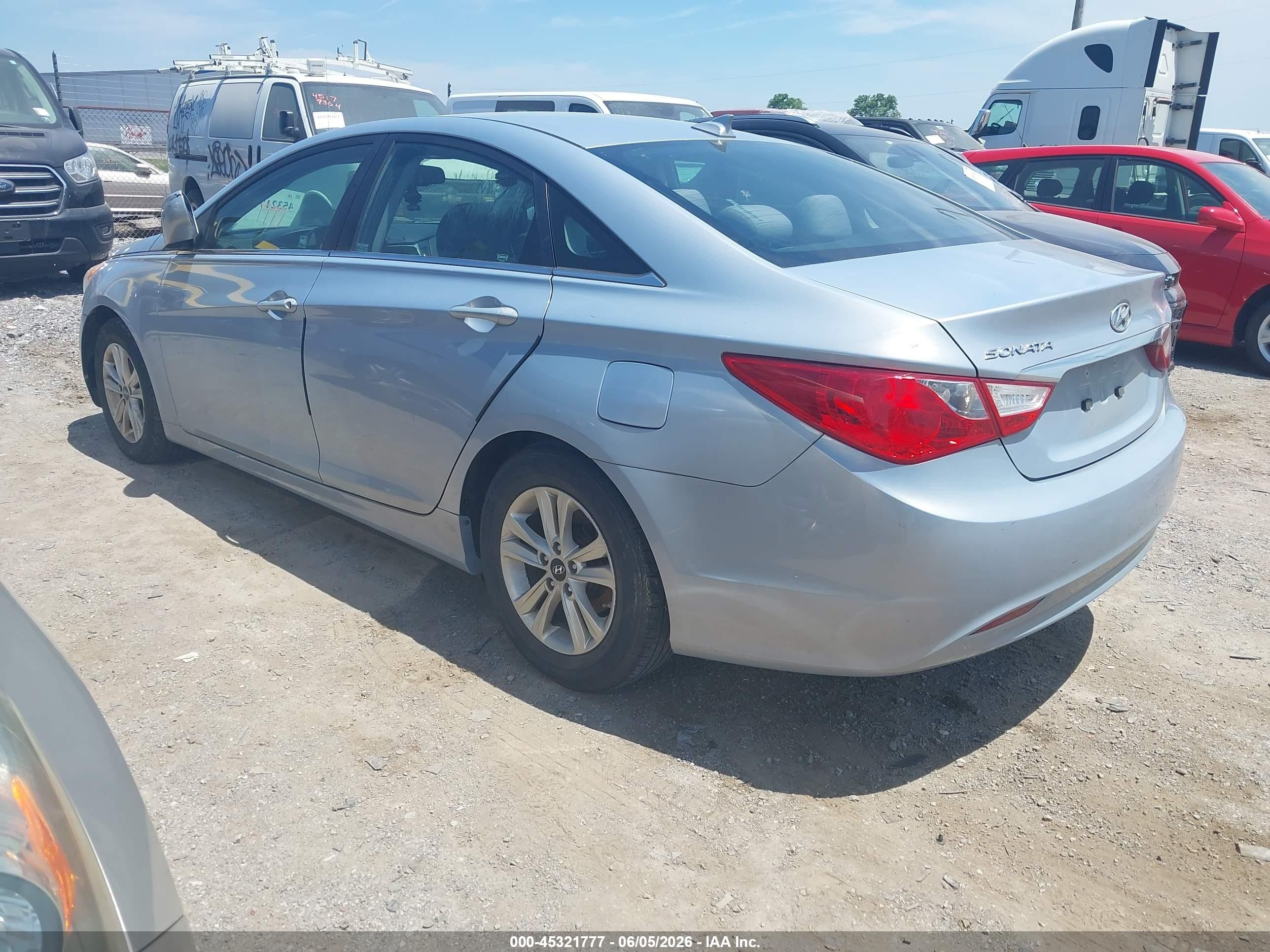 2012 Hyundai Sonata Gls Light Blue vin: 5NPEB4AC2CH408152