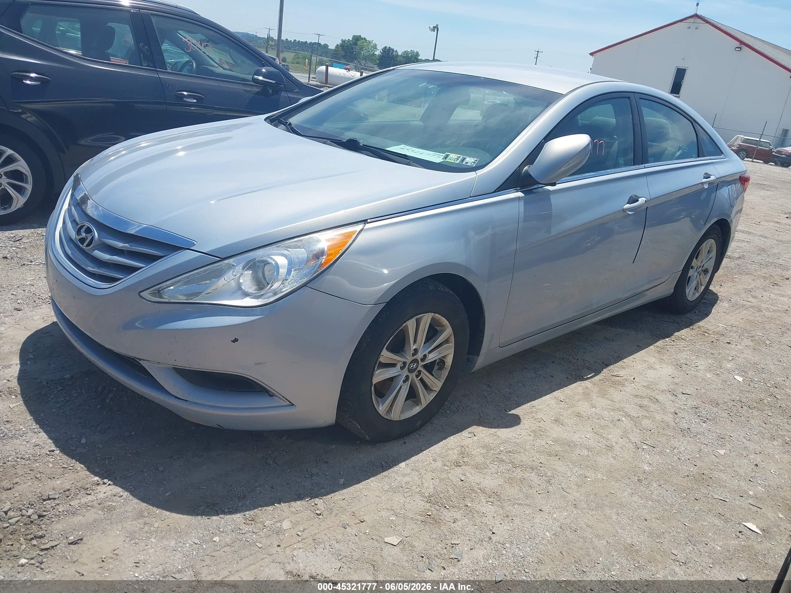 2012 Hyundai Sonata Gls Light Blue vin: 5NPEB4AC2CH408152
