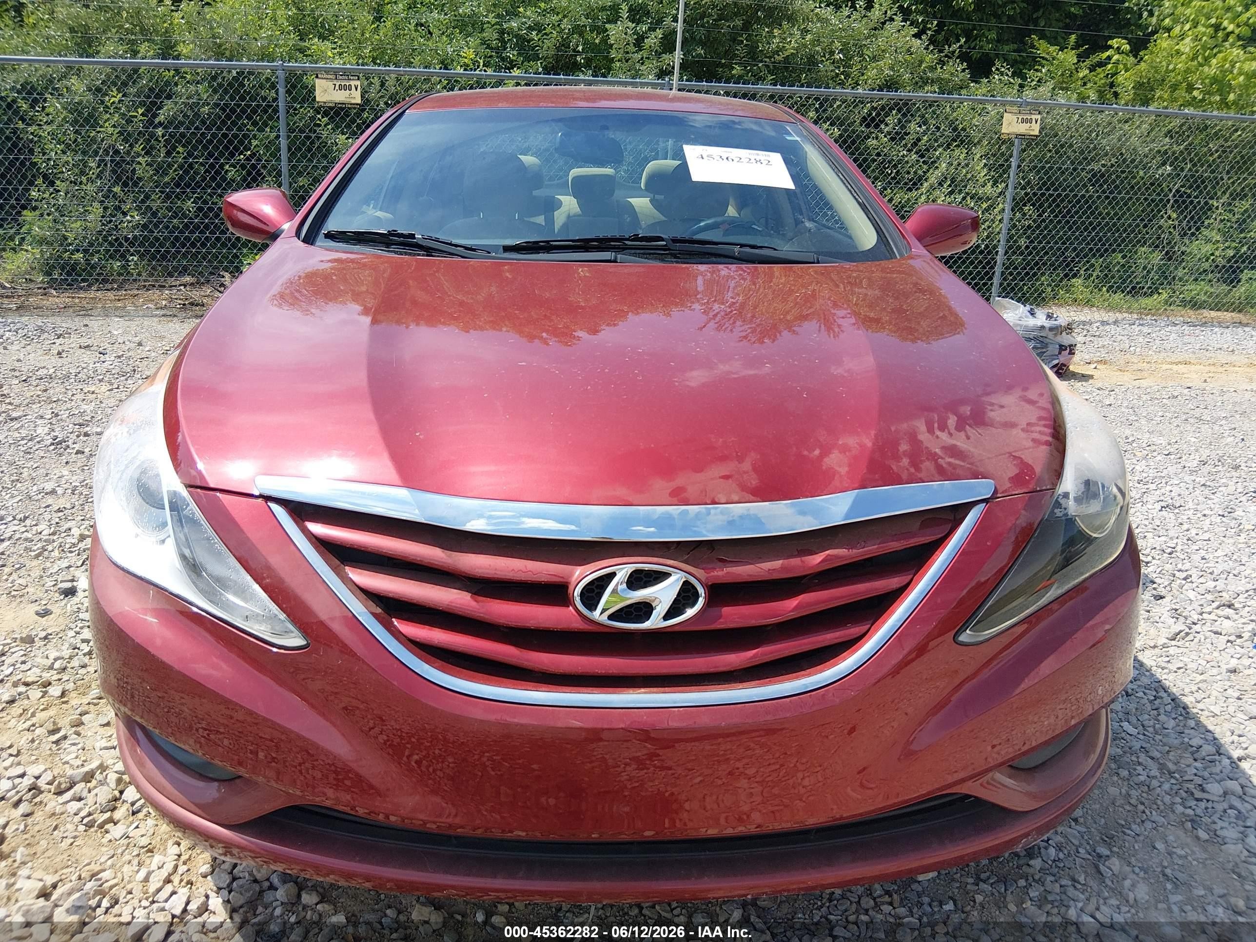 2012 Hyundai Sonata Gls Красный vin: 5NPEB4AC2CH413481