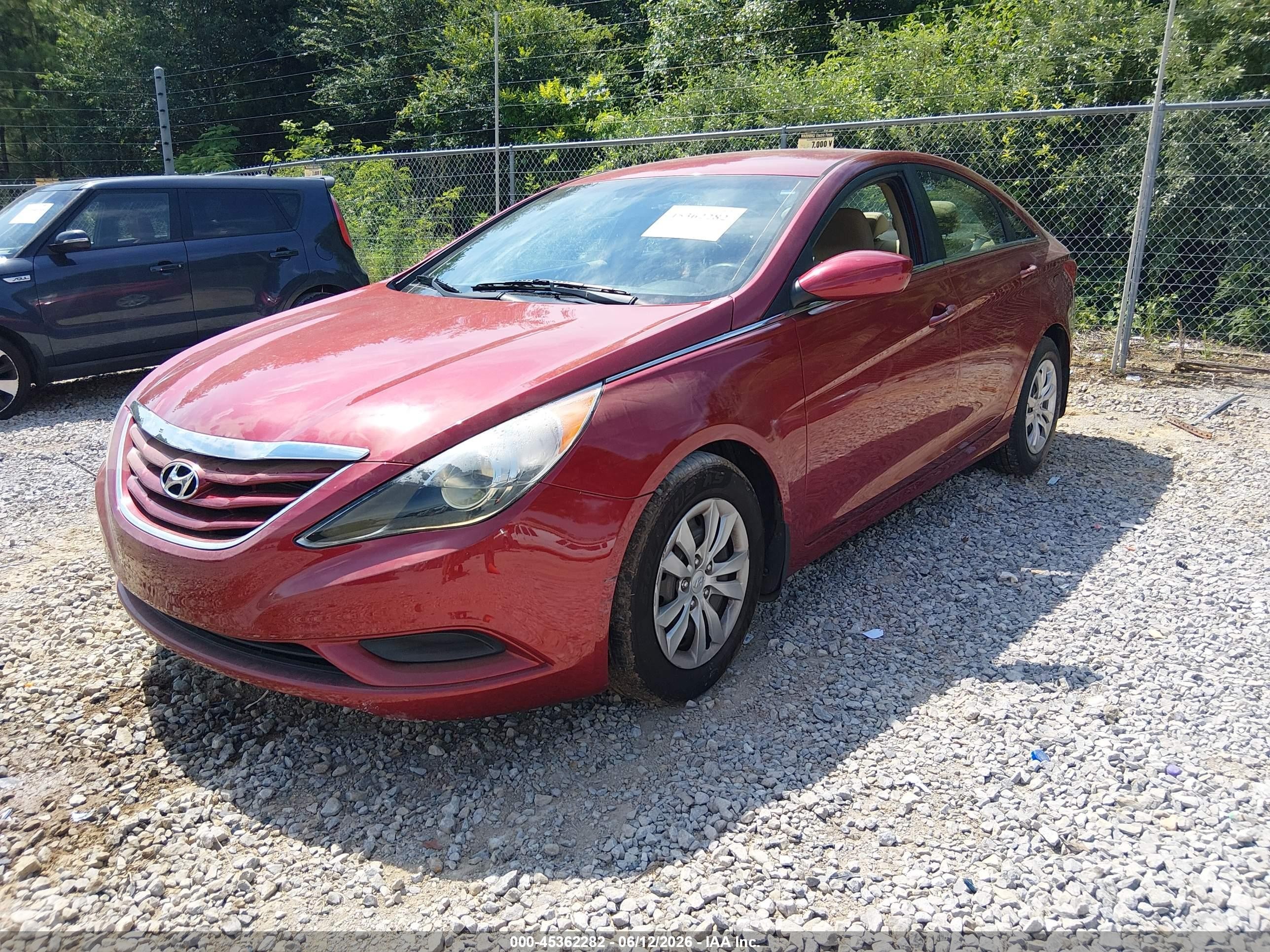 2012 Hyundai Sonata Gls Красный vin: 5NPEB4AC2CH413481