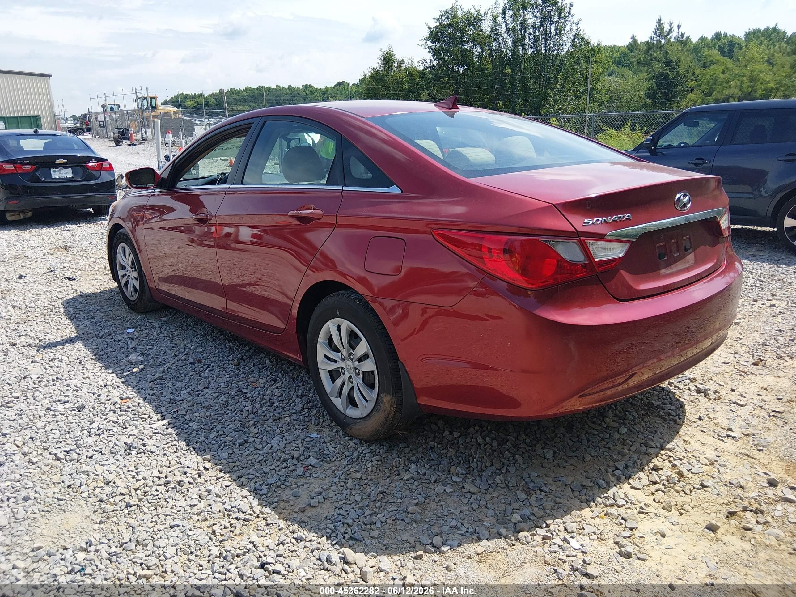 2012 Hyundai Sonata Gls Красный vin: 5NPEB4AC2CH413481