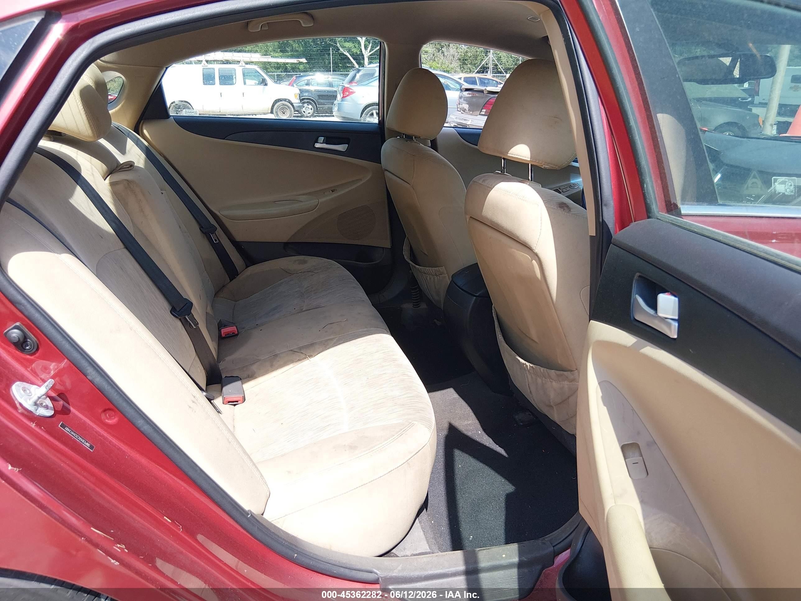 2012 Hyundai Sonata Gls Красный vin: 5NPEB4AC2CH413481
