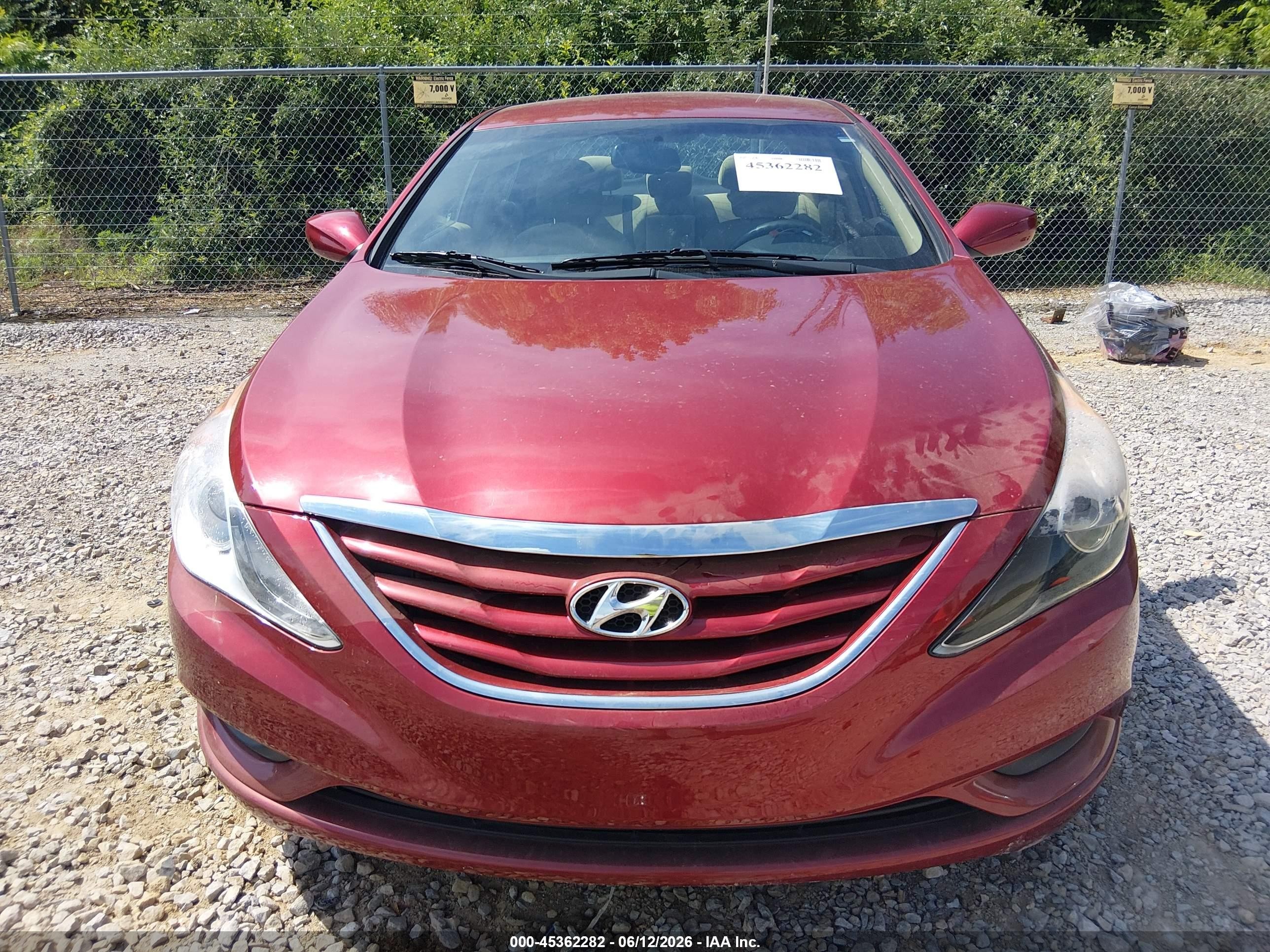 2012 Hyundai Sonata Gls Красный vin: 5NPEB4AC2CH413481