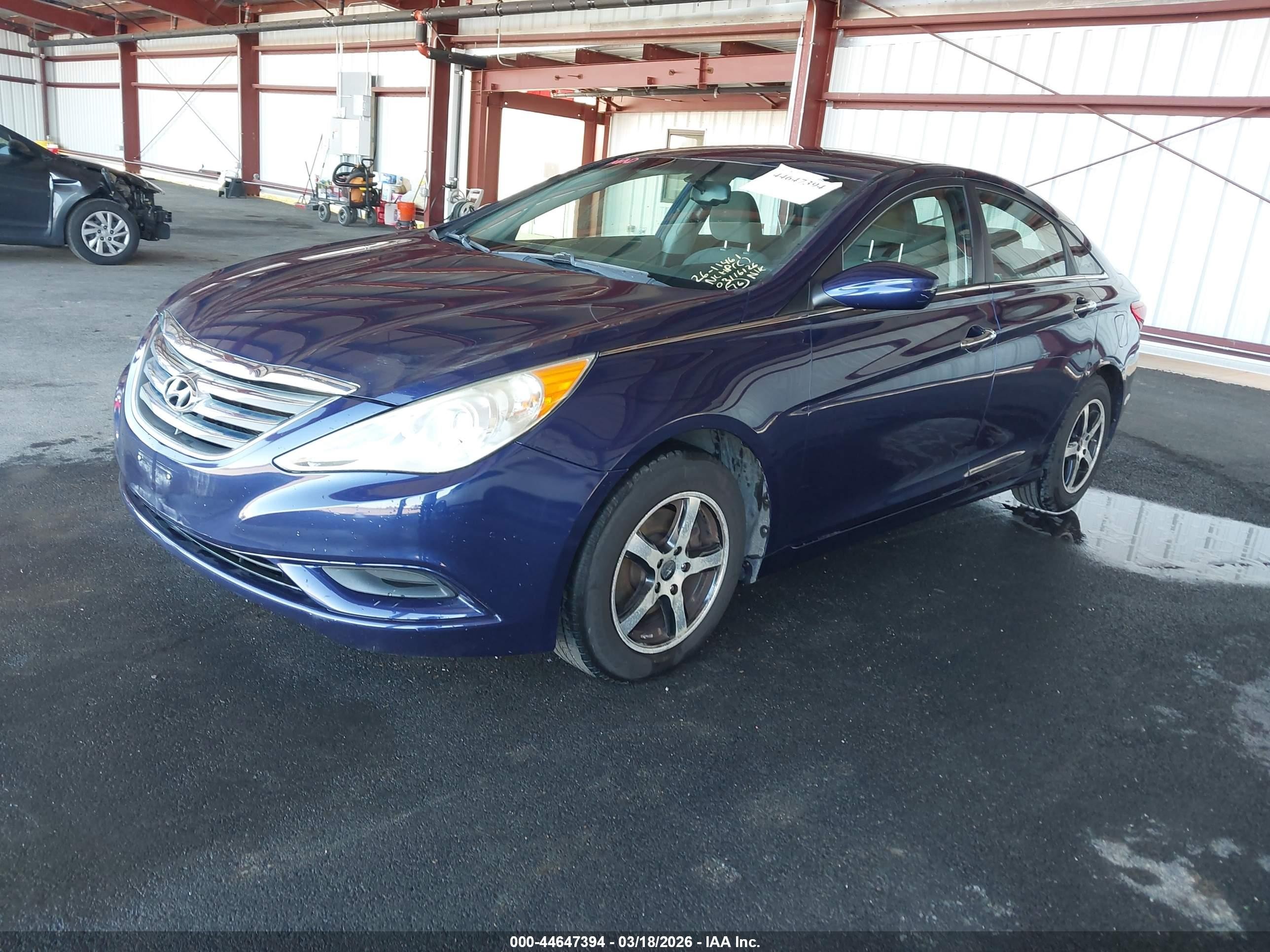 2012 Hyundai Sonata Gls Blue vin: 5NPEB4AC2CH429230