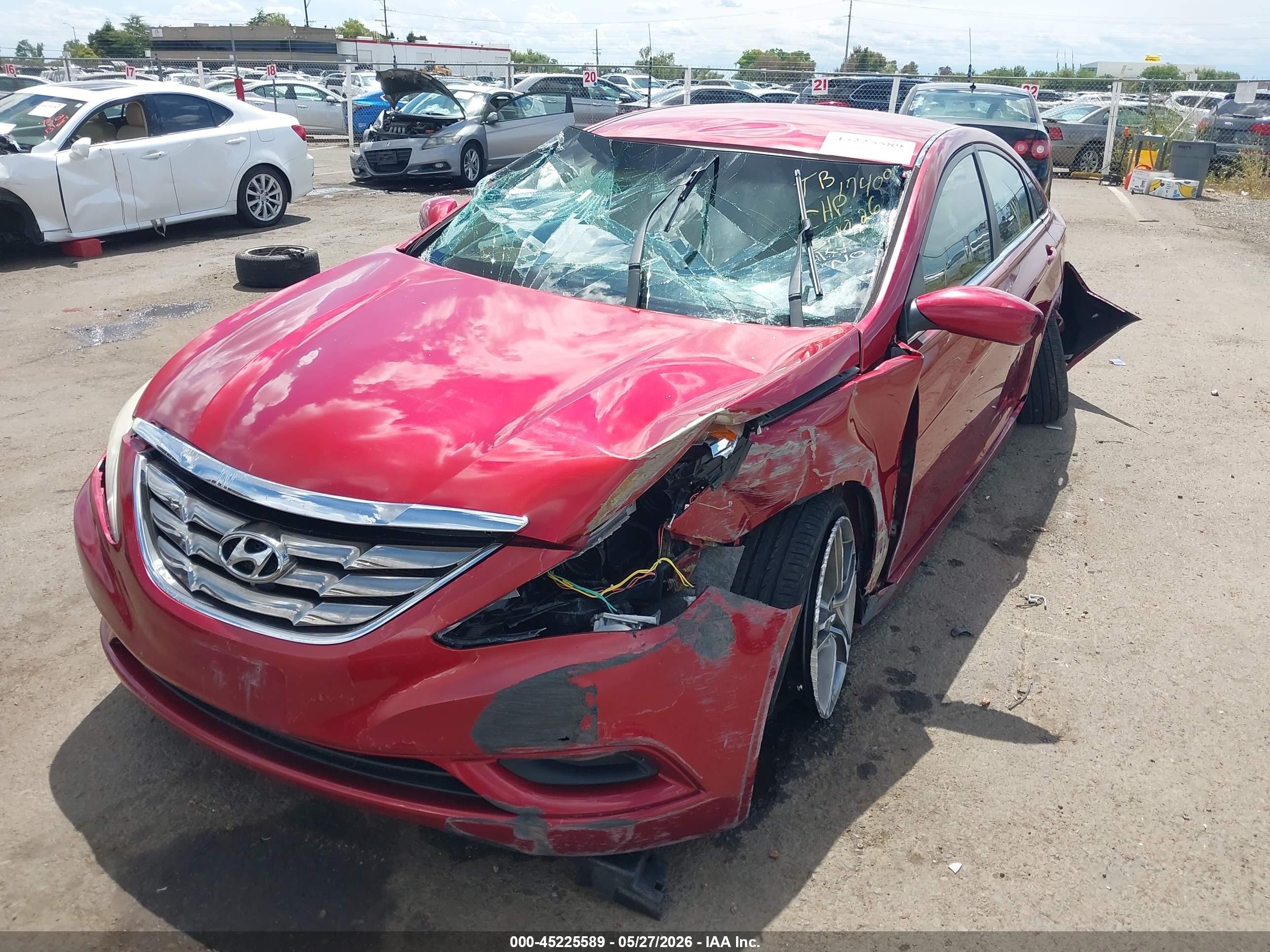 2012 Hyundai Sonata Gls Red vin: 5NPEB4AC2CH435593