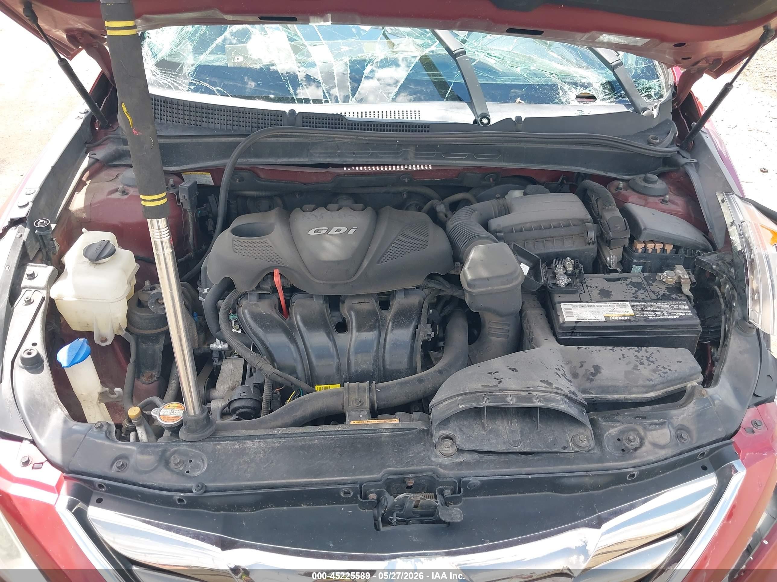 2012 Hyundai Sonata Gls Red vin: 5NPEB4AC2CH435593