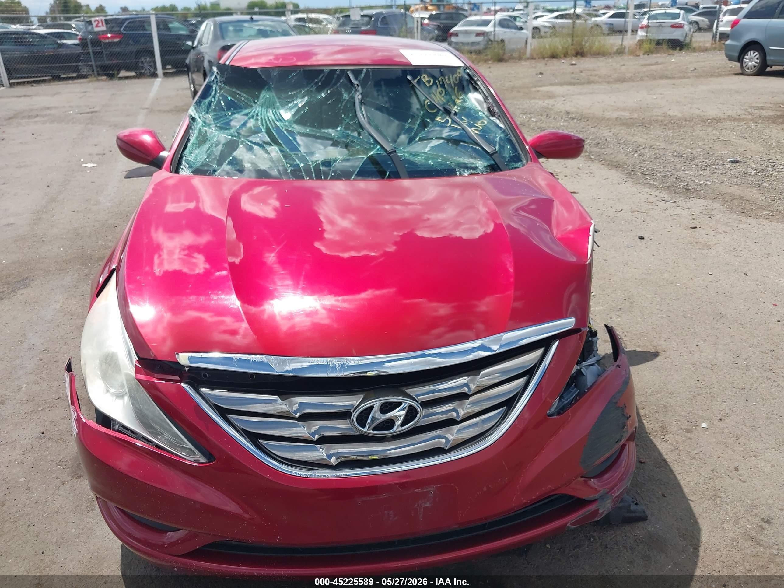 2012 Hyundai Sonata Gls Red vin: 5NPEB4AC2CH435593