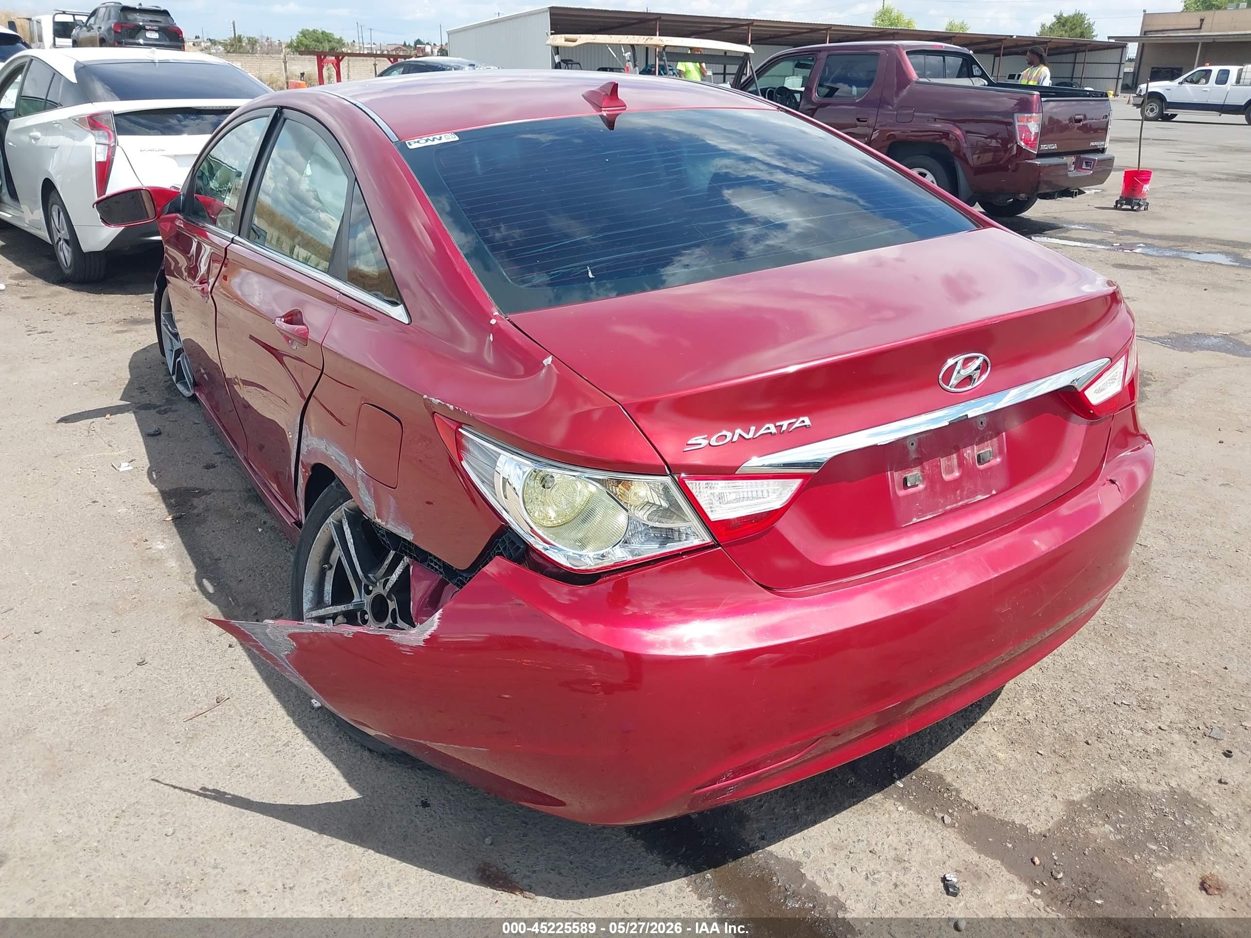 2012 Hyundai Sonata Gls Red vin: 5NPEB4AC2CH435593