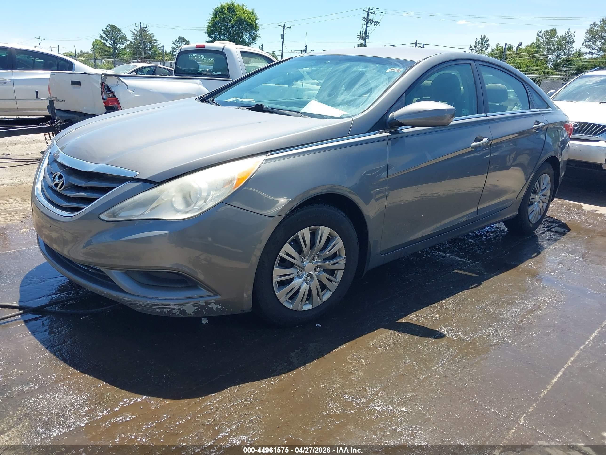 2012 Hyundai Sonata Gls Gray vin: 5NPEB4AC2CH436517