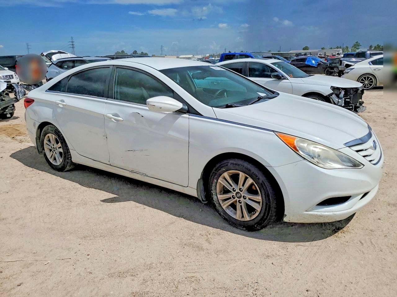 2012 Hyundai Sonata Gls White vin: 5NPEB4AC2CH437473