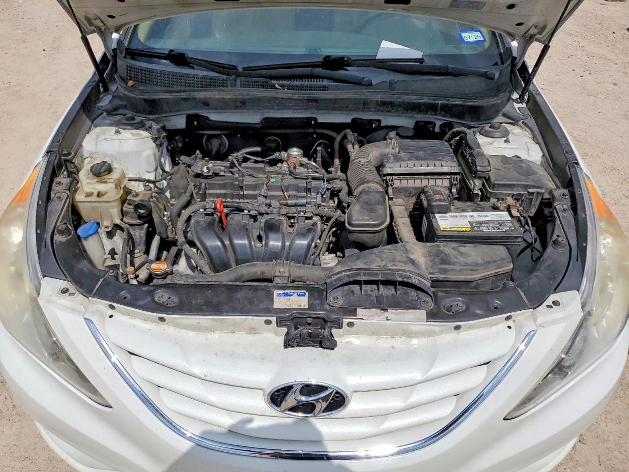 2012 Hyundai Sonata Gls White vin: 5NPEB4AC2CH437473