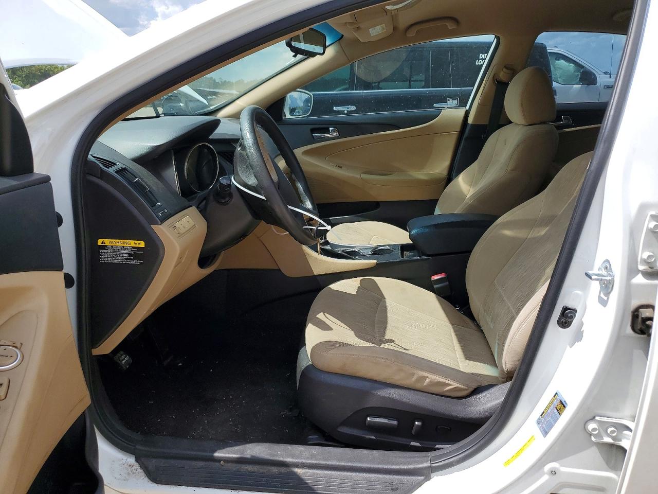 2012 Hyundai Sonata Gls White vin: 5NPEB4AC2CH437473