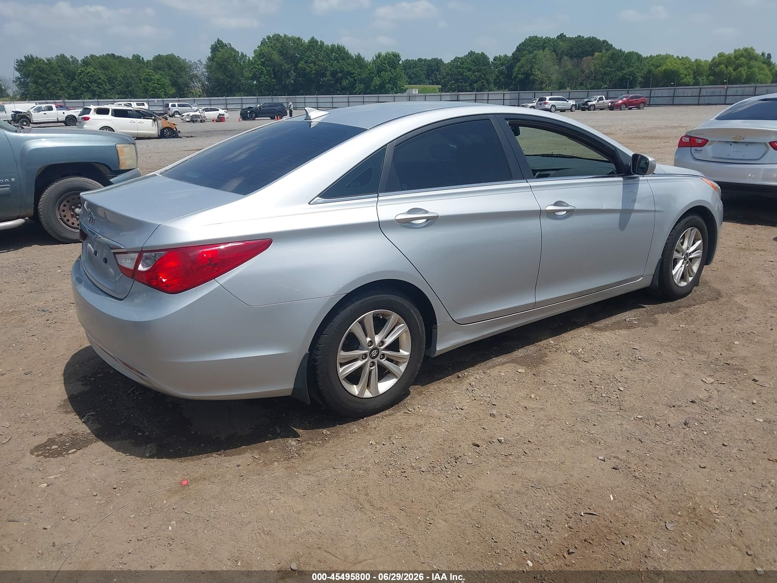 2012 Hyundai Sonata Gls Silver vin: 5NPEB4AC2CH447937