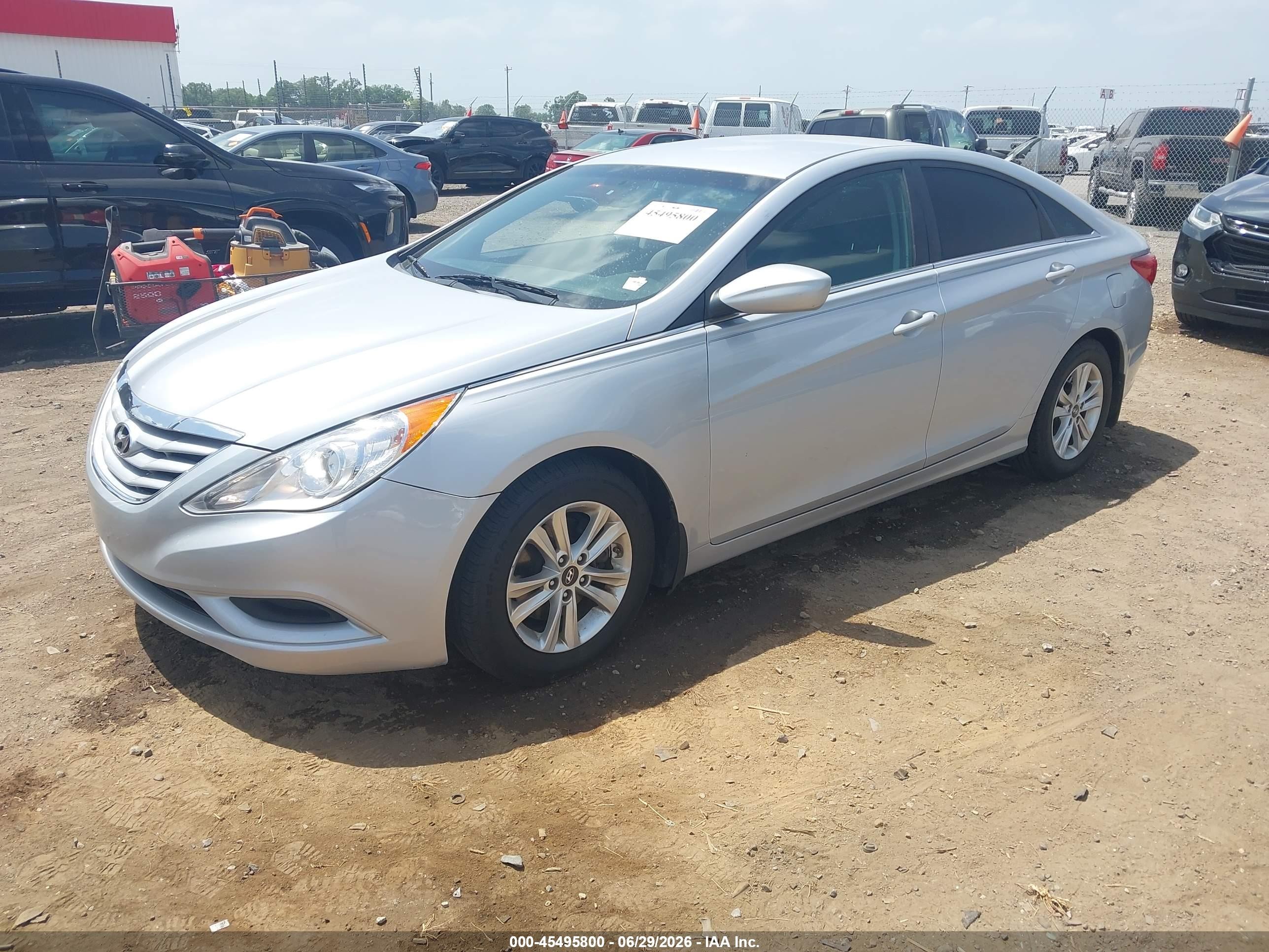 2012 Hyundai Sonata Gls Silver vin: 5NPEB4AC2CH447937