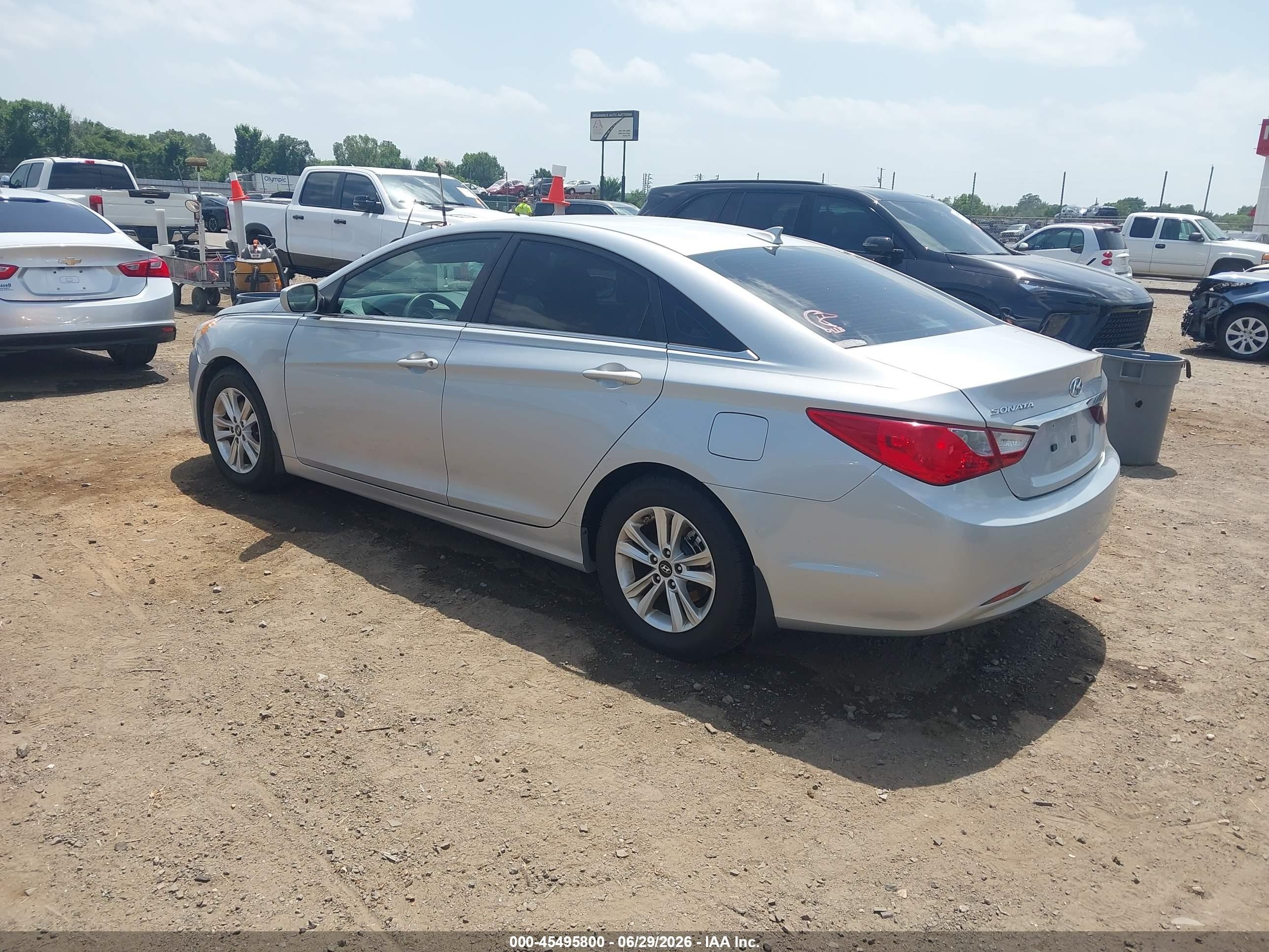 2012 Hyundai Sonata Gls Silver vin: 5NPEB4AC2CH447937