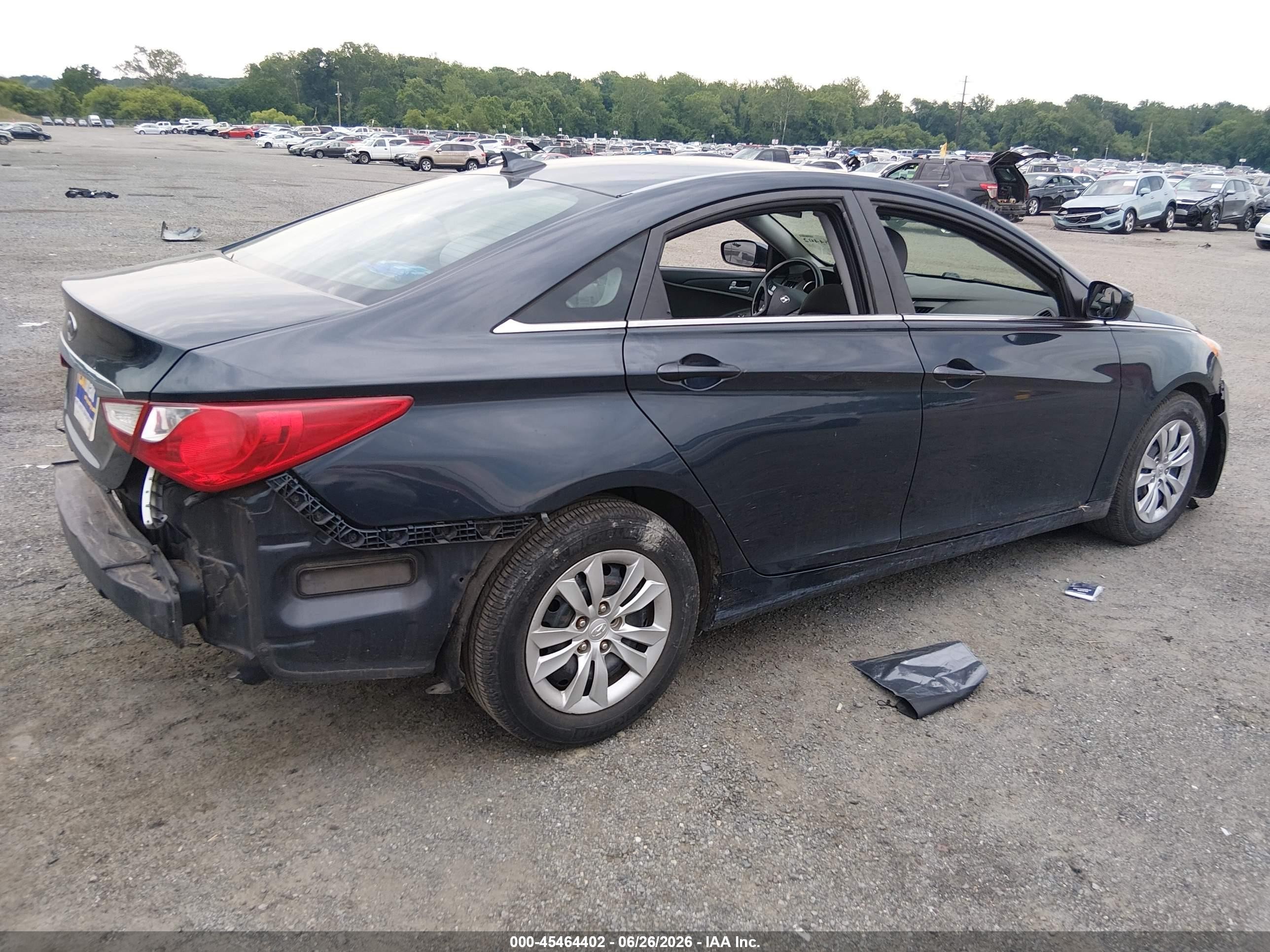 2012 Hyundai Sonata Gls Blue vin: 5NPEB4AC2CH456461