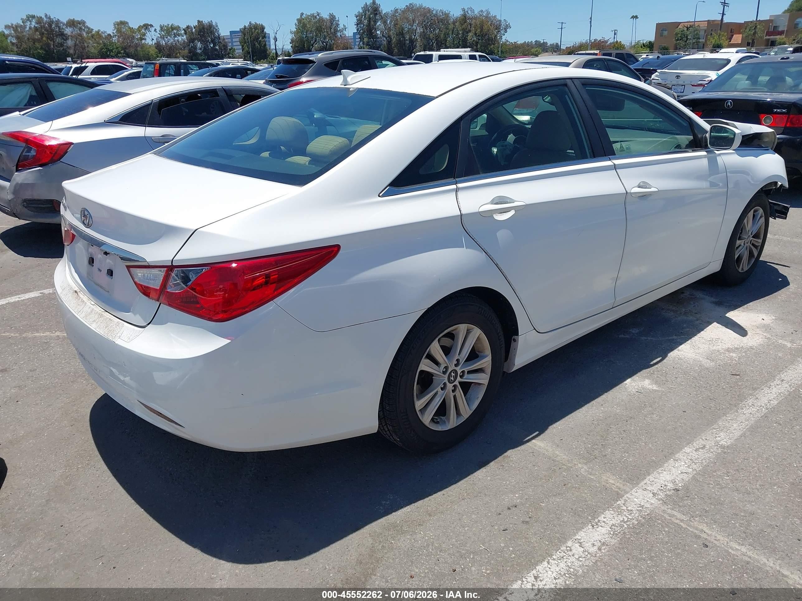 2012 Hyundai Sonata Gls Белый vin: 5NPEB4AC2CH459070