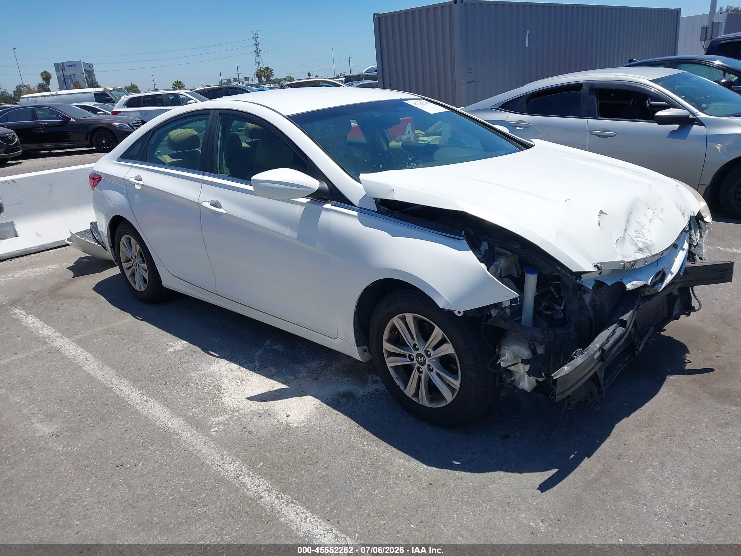 2012 Hyundai Sonata Gls Белый vin: 5NPEB4AC2CH459070