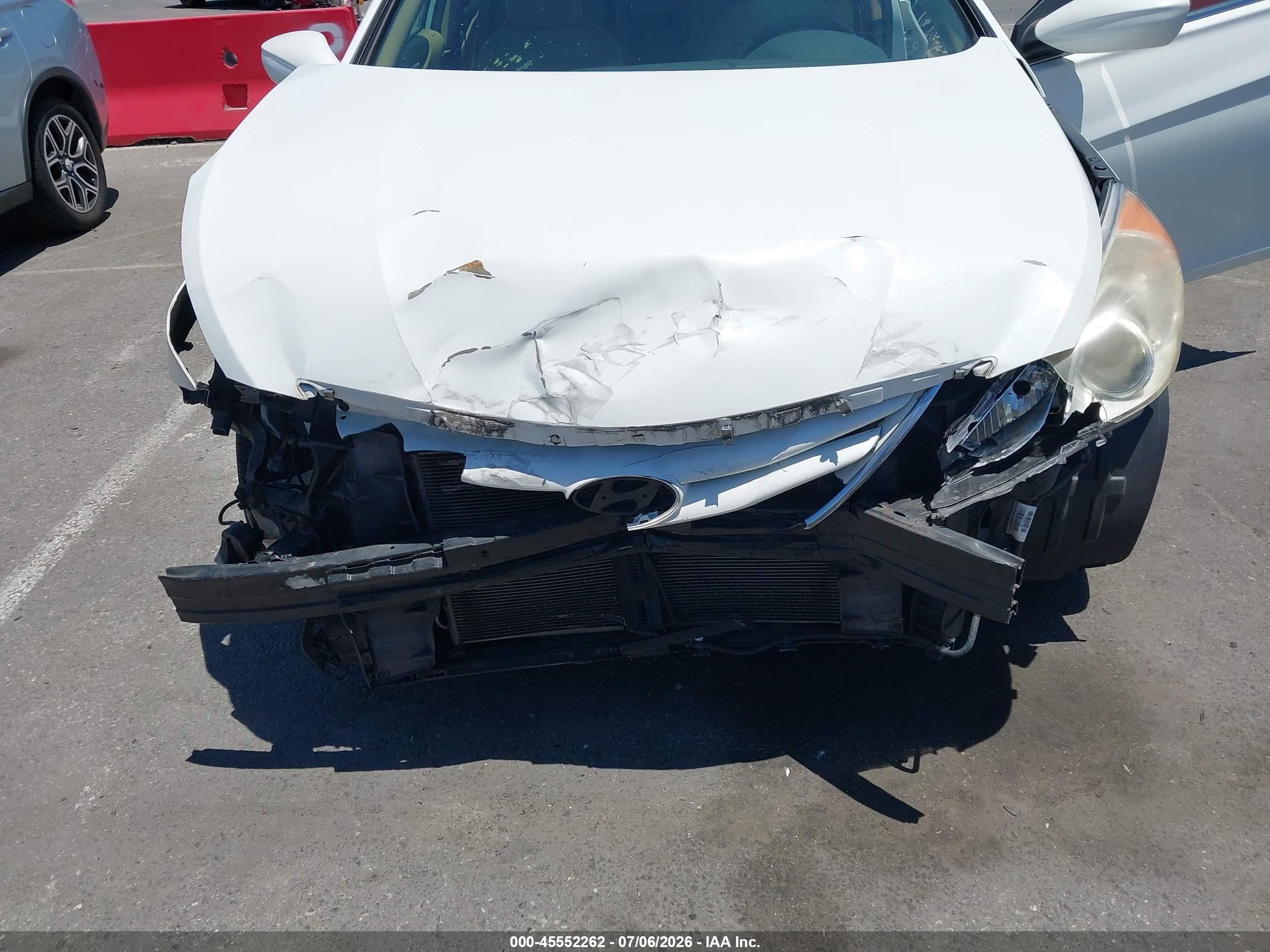 2012 Hyundai Sonata Gls Белый vin: 5NPEB4AC2CH459070