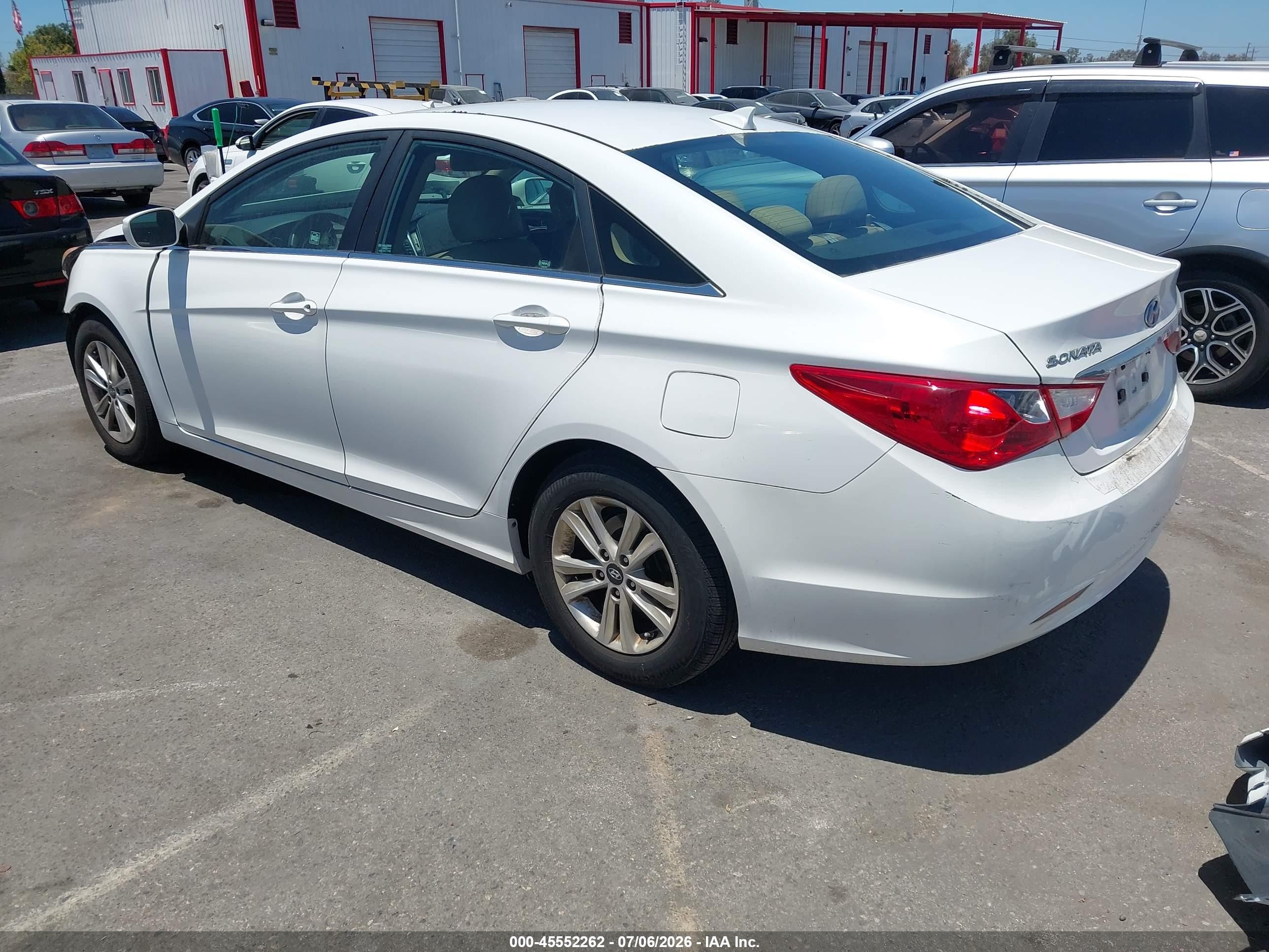 2012 Hyundai Sonata Gls Белый vin: 5NPEB4AC2CH459070