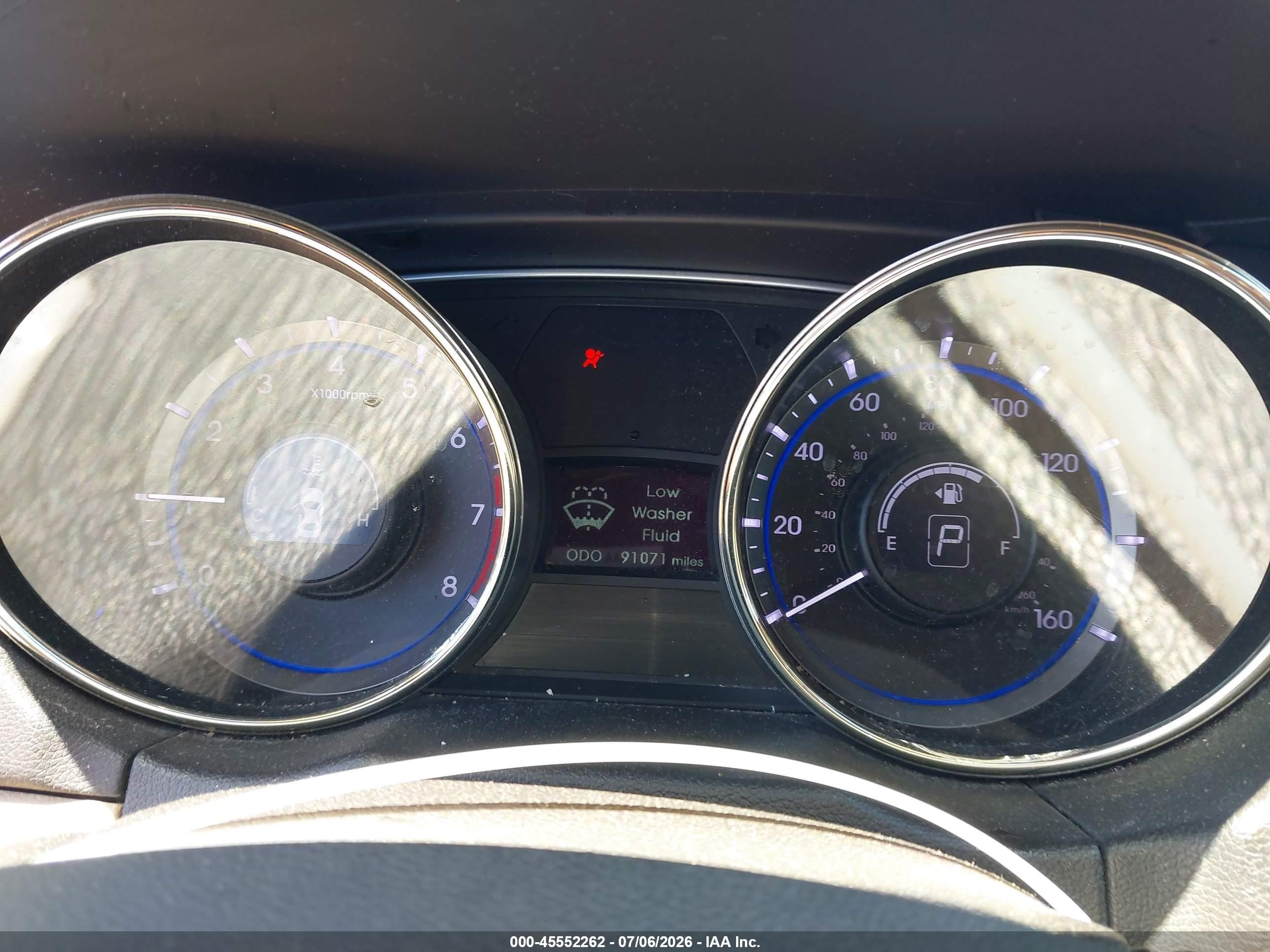2012 Hyundai Sonata Gls Белый vin: 5NPEB4AC2CH459070