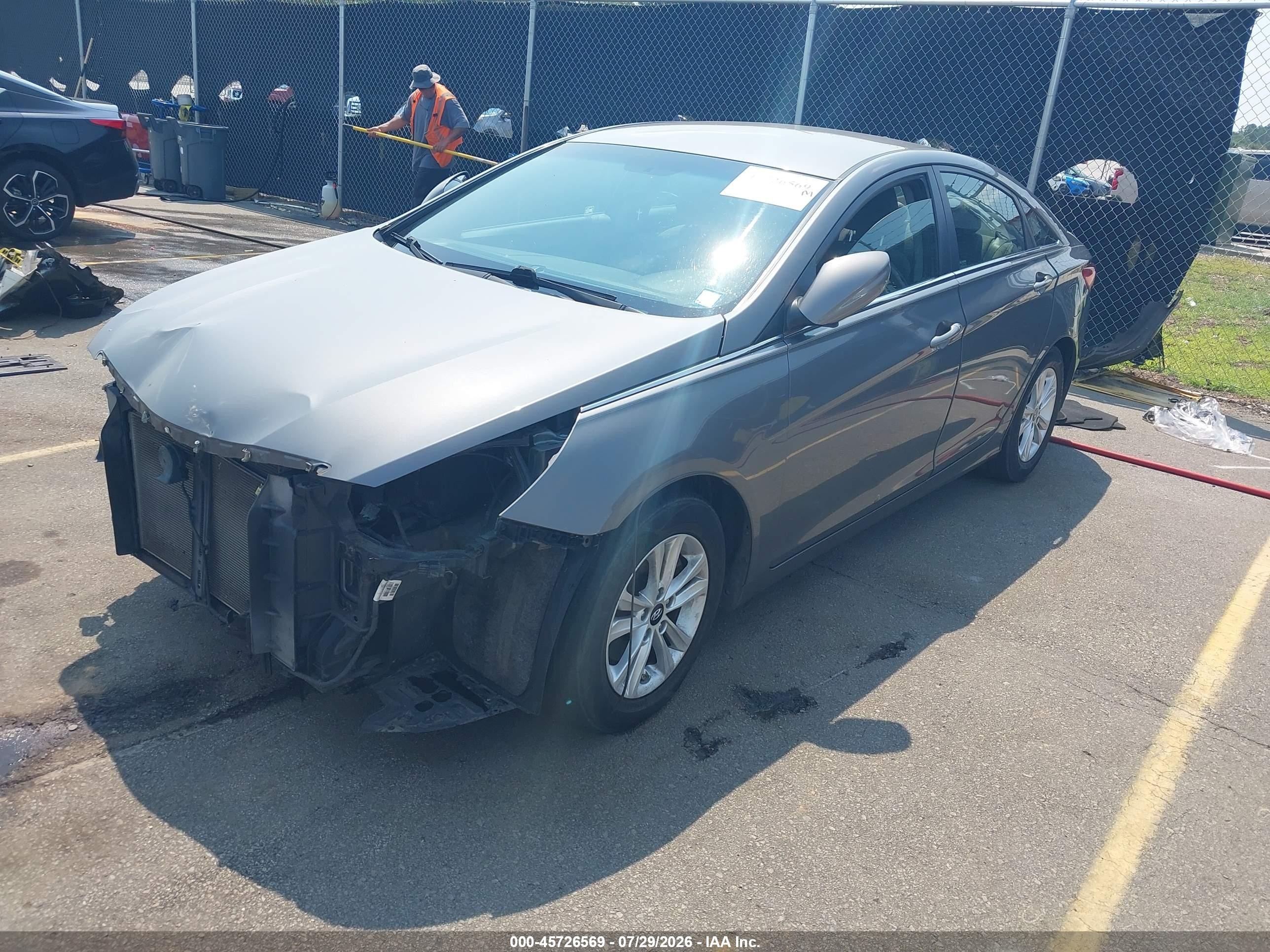 2012 Hyundai Sonata Gls Gray vin: 5NPEB4AC2CH462566