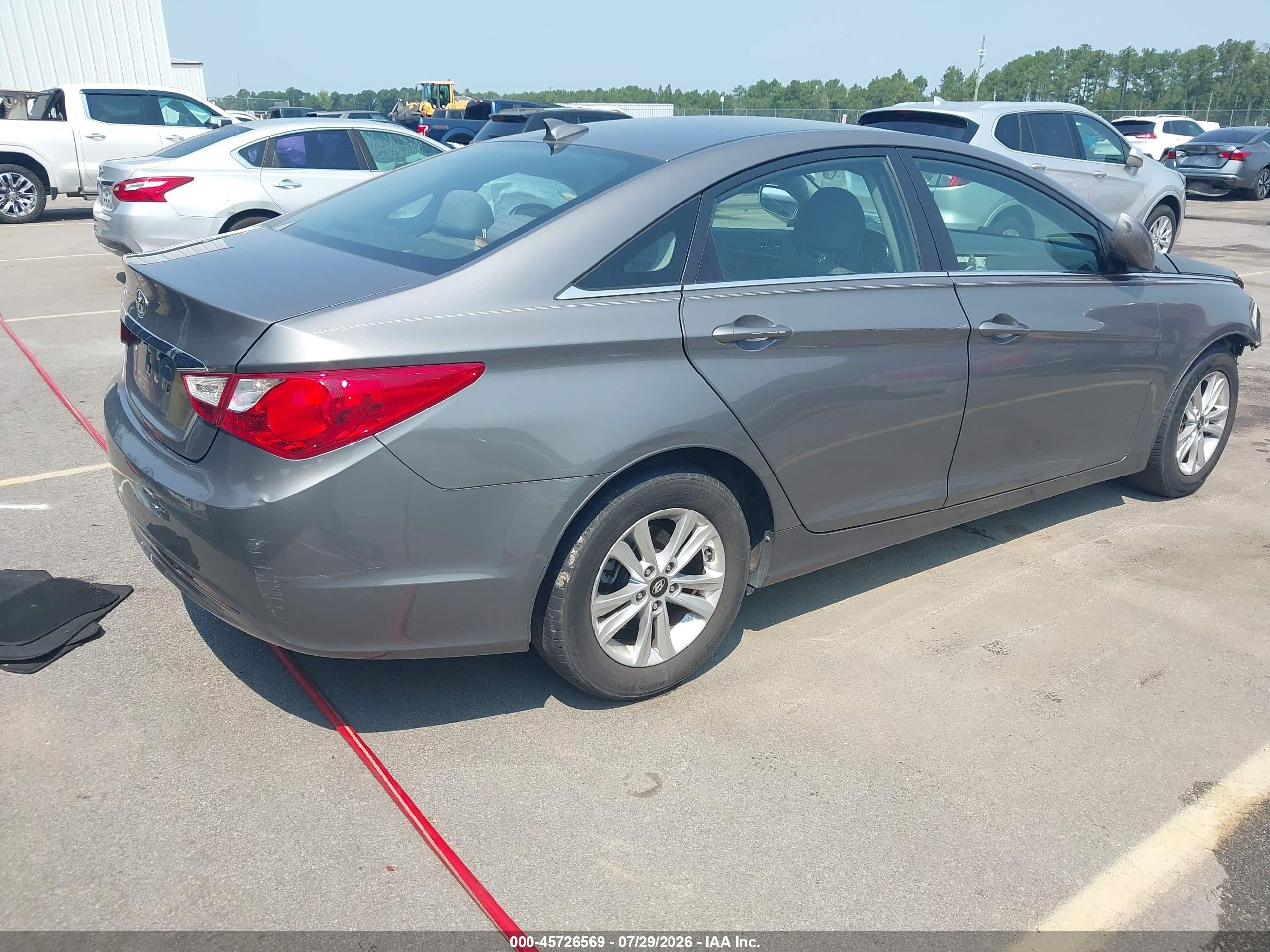 2012 Hyundai Sonata Gls Gray vin: 5NPEB4AC2CH462566