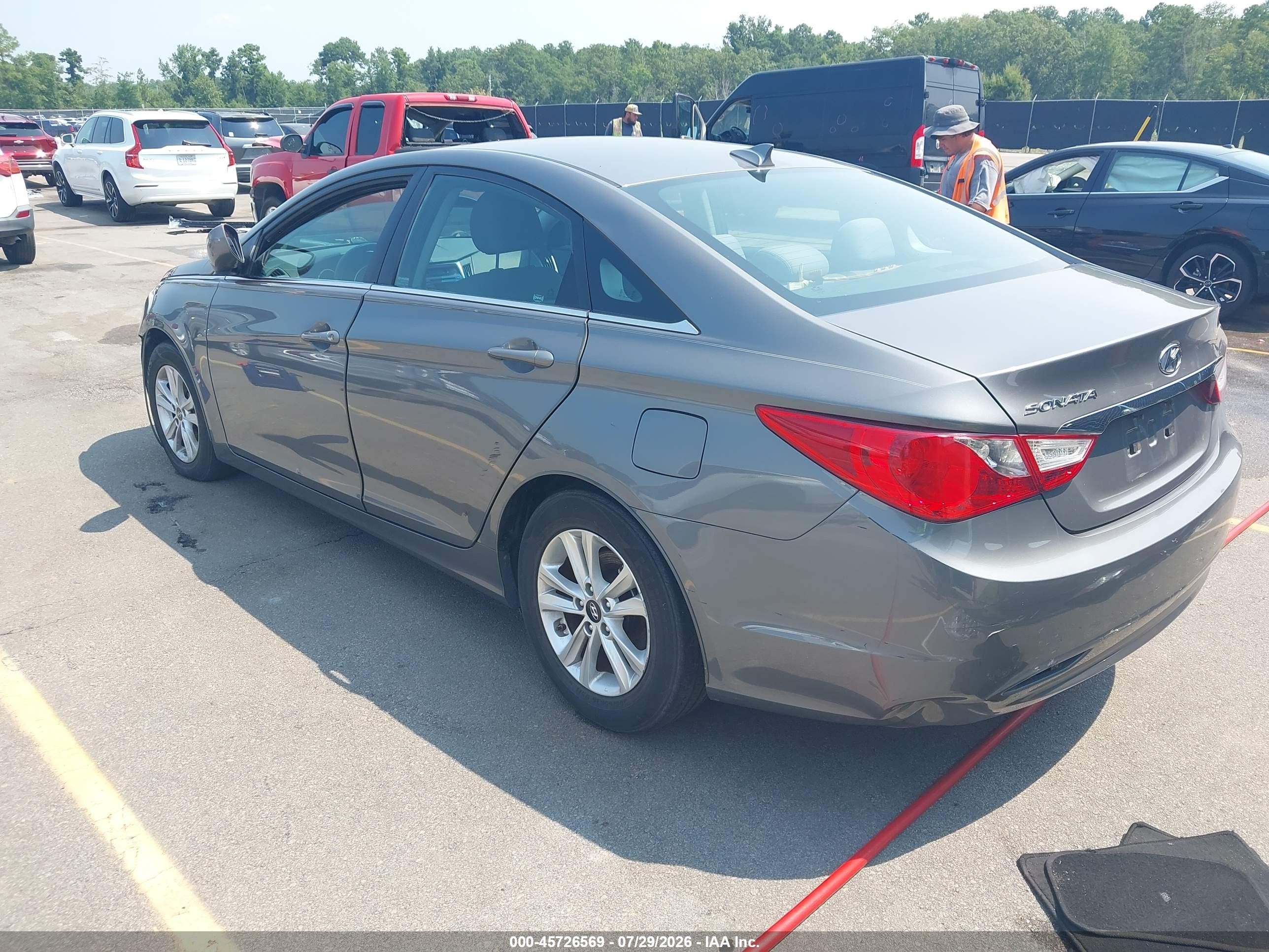 2012 Hyundai Sonata Gls Gray vin: 5NPEB4AC2CH462566
