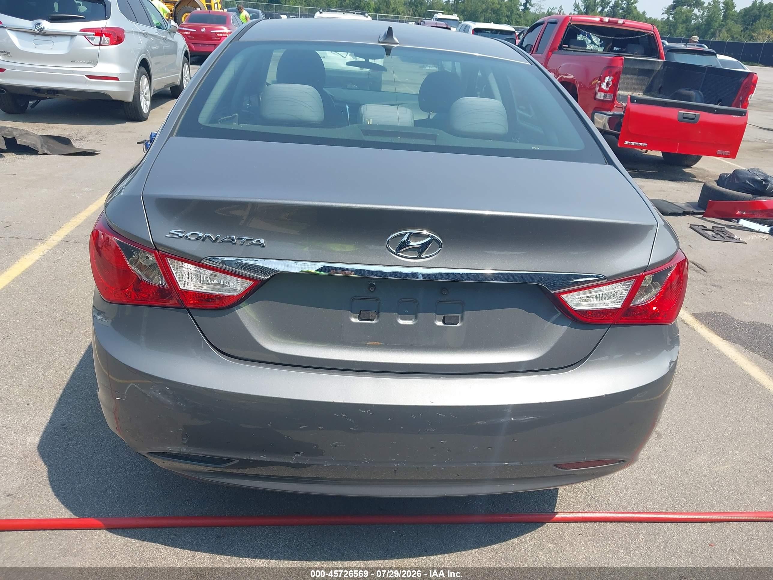 2012 Hyundai Sonata Gls Gray vin: 5NPEB4AC2CH462566