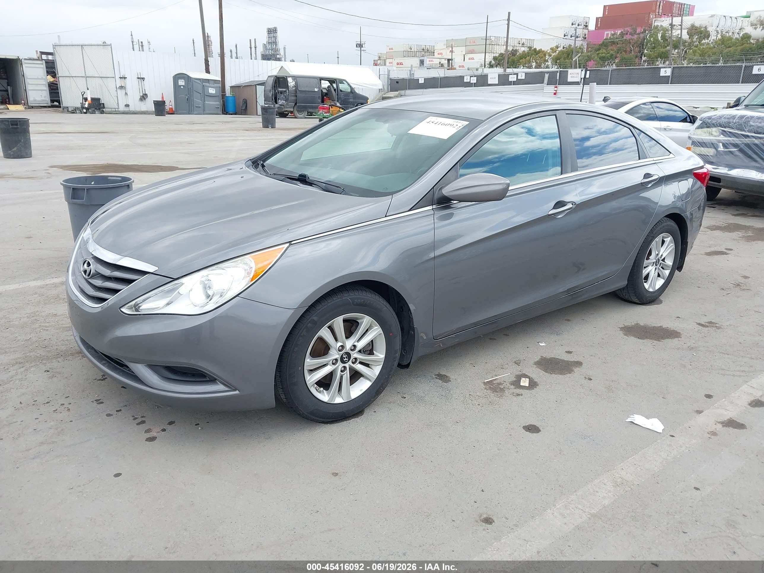 2012 Hyundai Sonata Gls Серый vin: 5NPEB4AC2CH470862