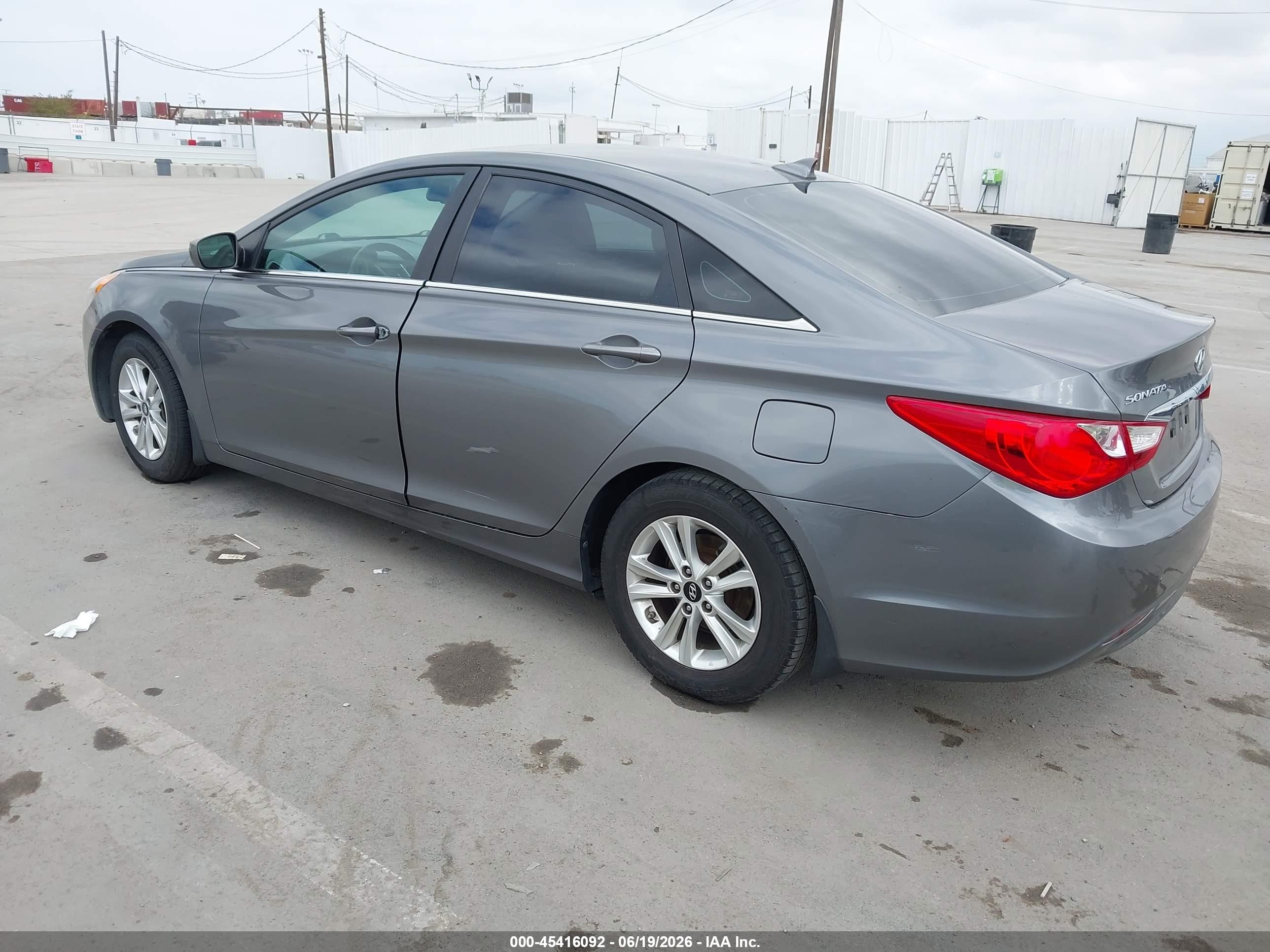 2012 Hyundai Sonata Gls Серый vin: 5NPEB4AC2CH470862