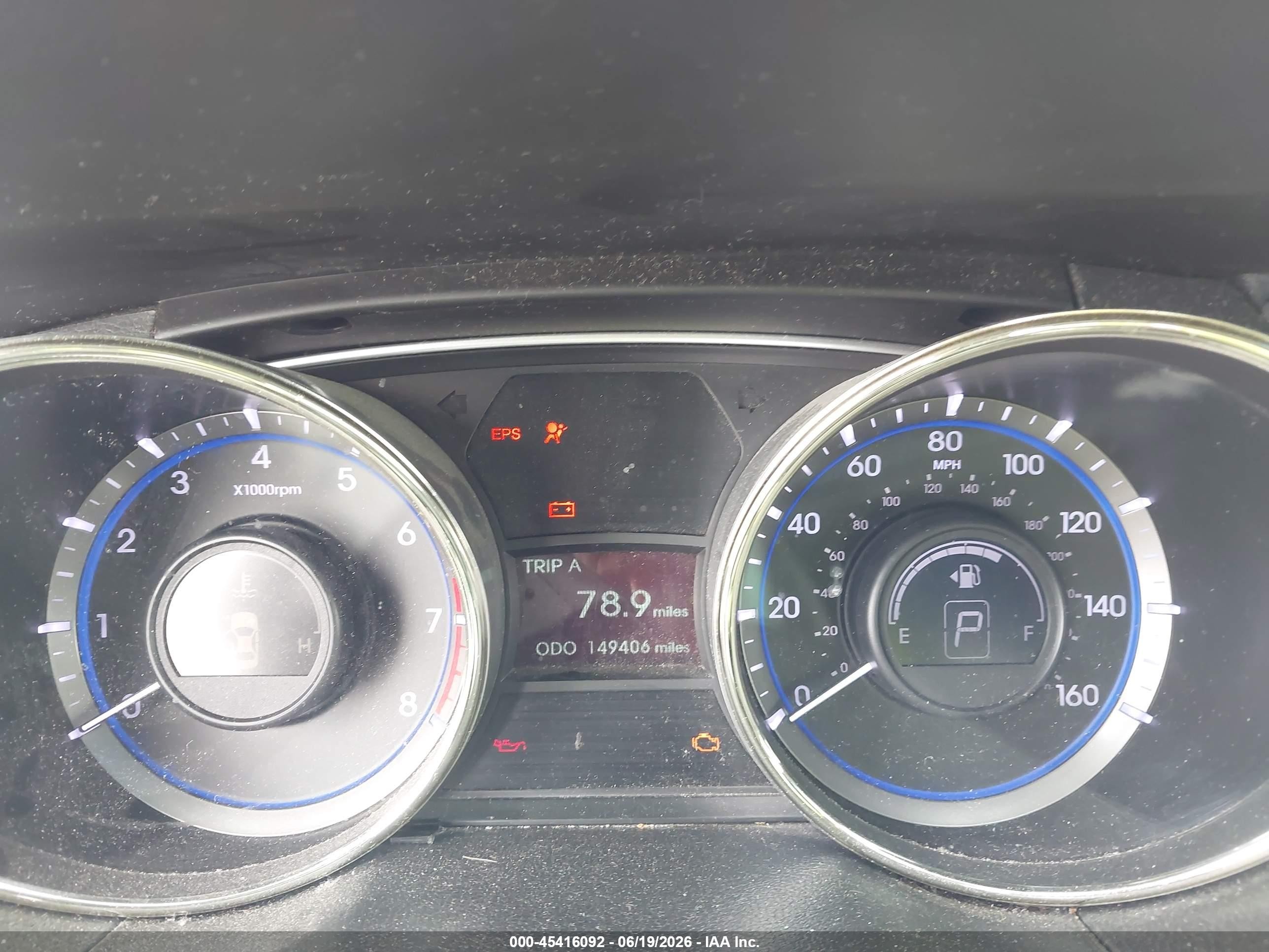 2012 Hyundai Sonata Gls Серый vin: 5NPEB4AC2CH470862