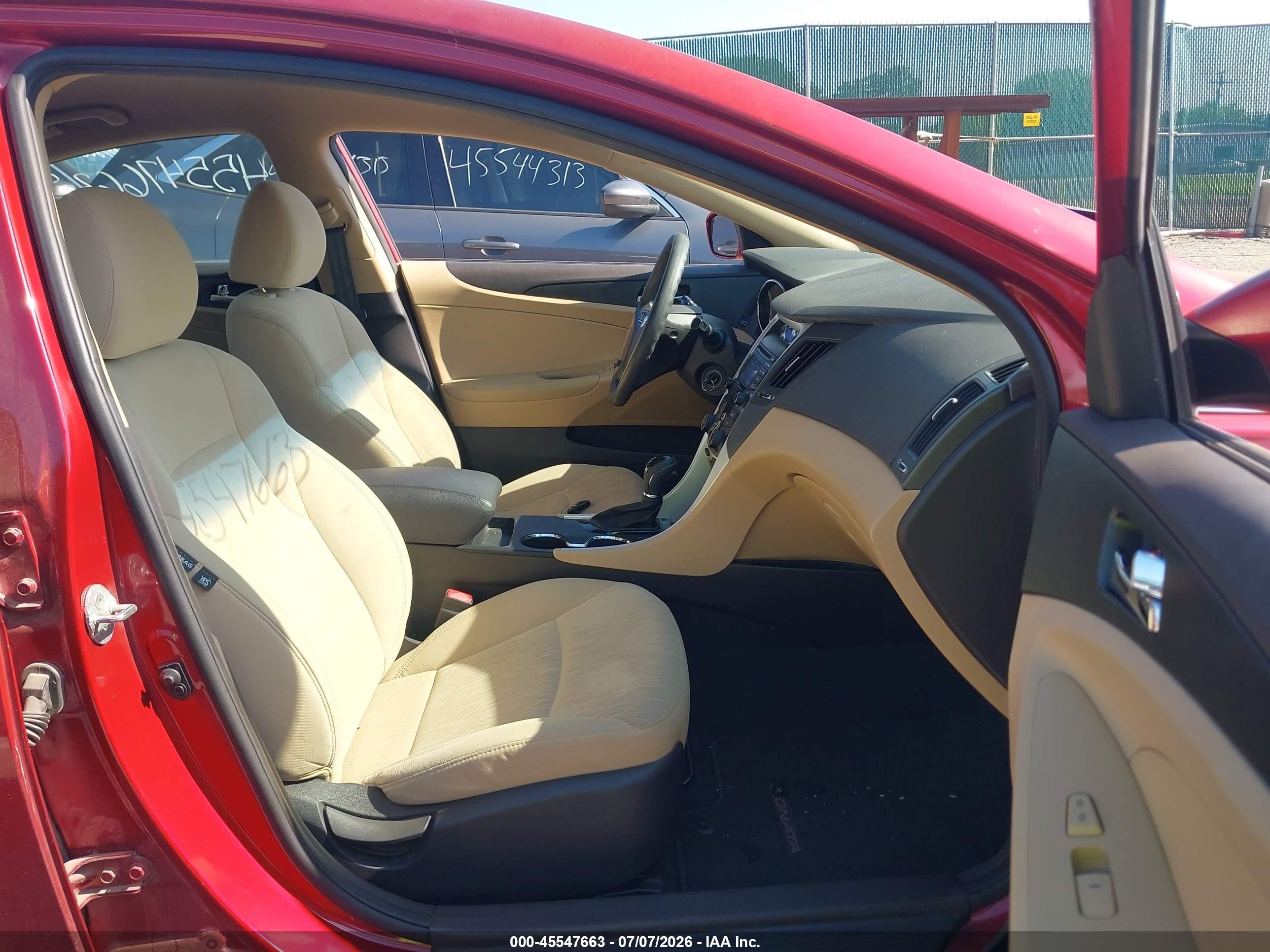 2012 Hyundai Sonata Gls Red vin: 5NPEB4AC2CH470912