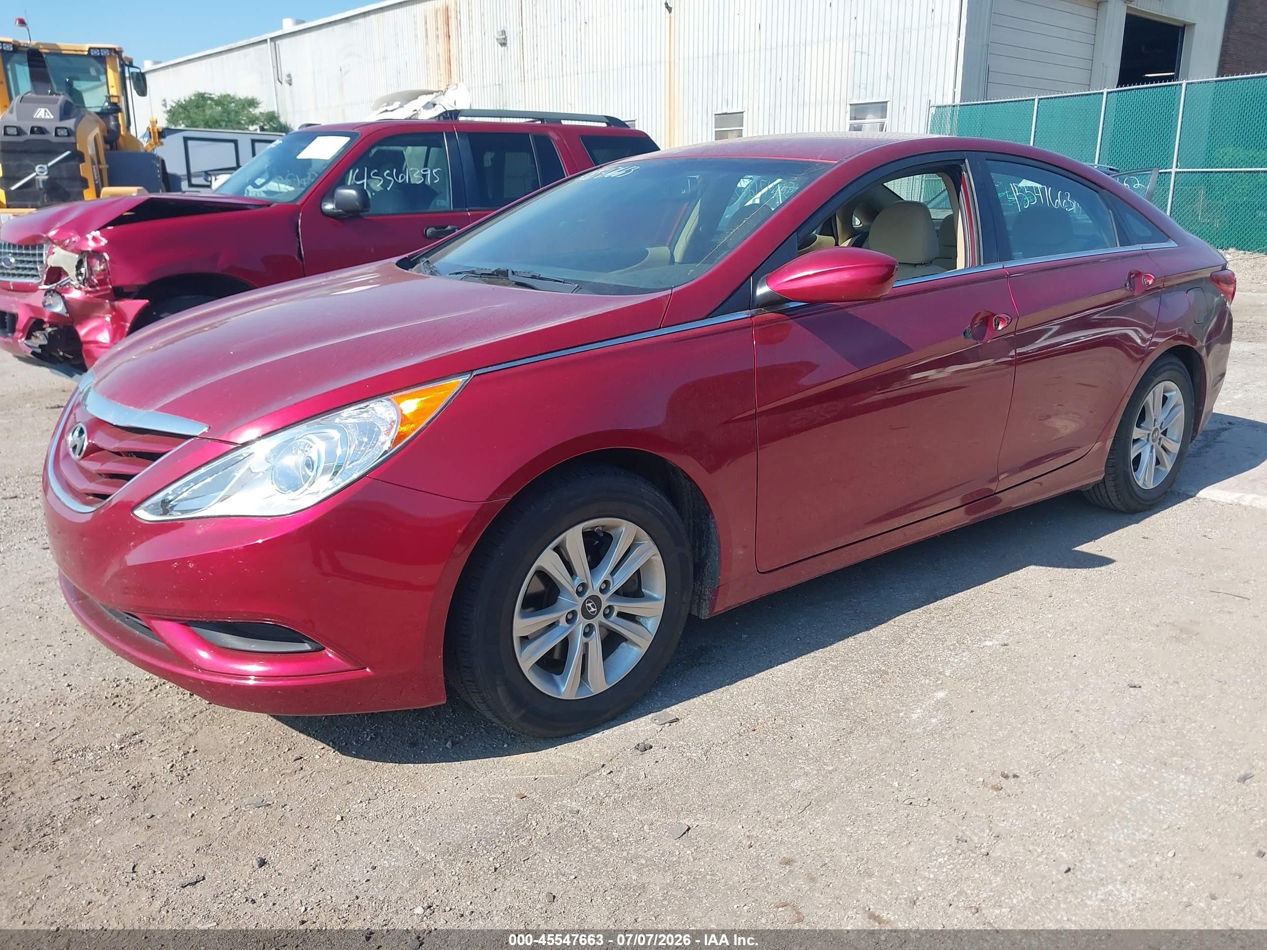 2012 Hyundai Sonata Gls Red vin: 5NPEB4AC2CH470912
