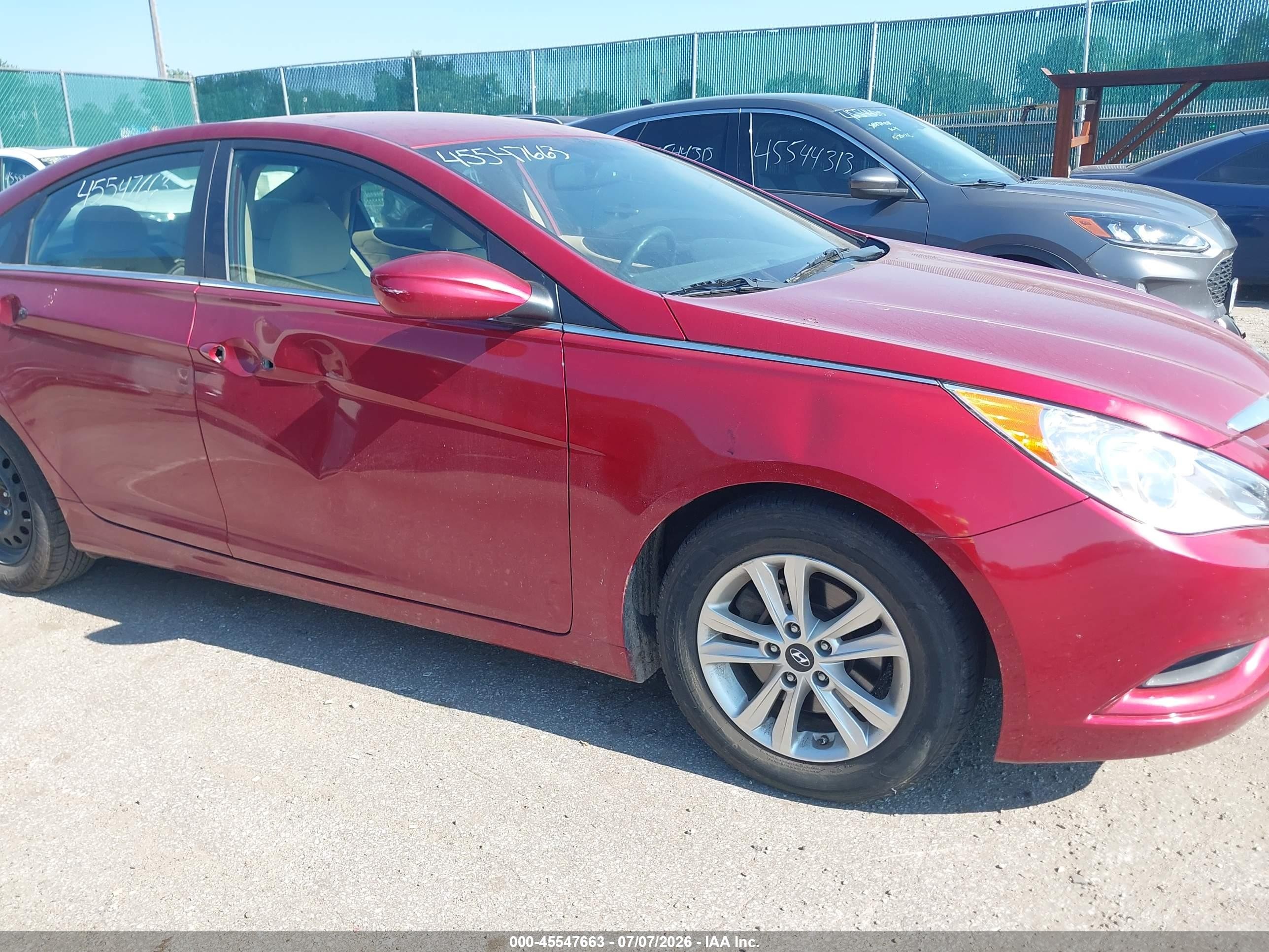 2012 Hyundai Sonata Gls Red vin: 5NPEB4AC2CH470912